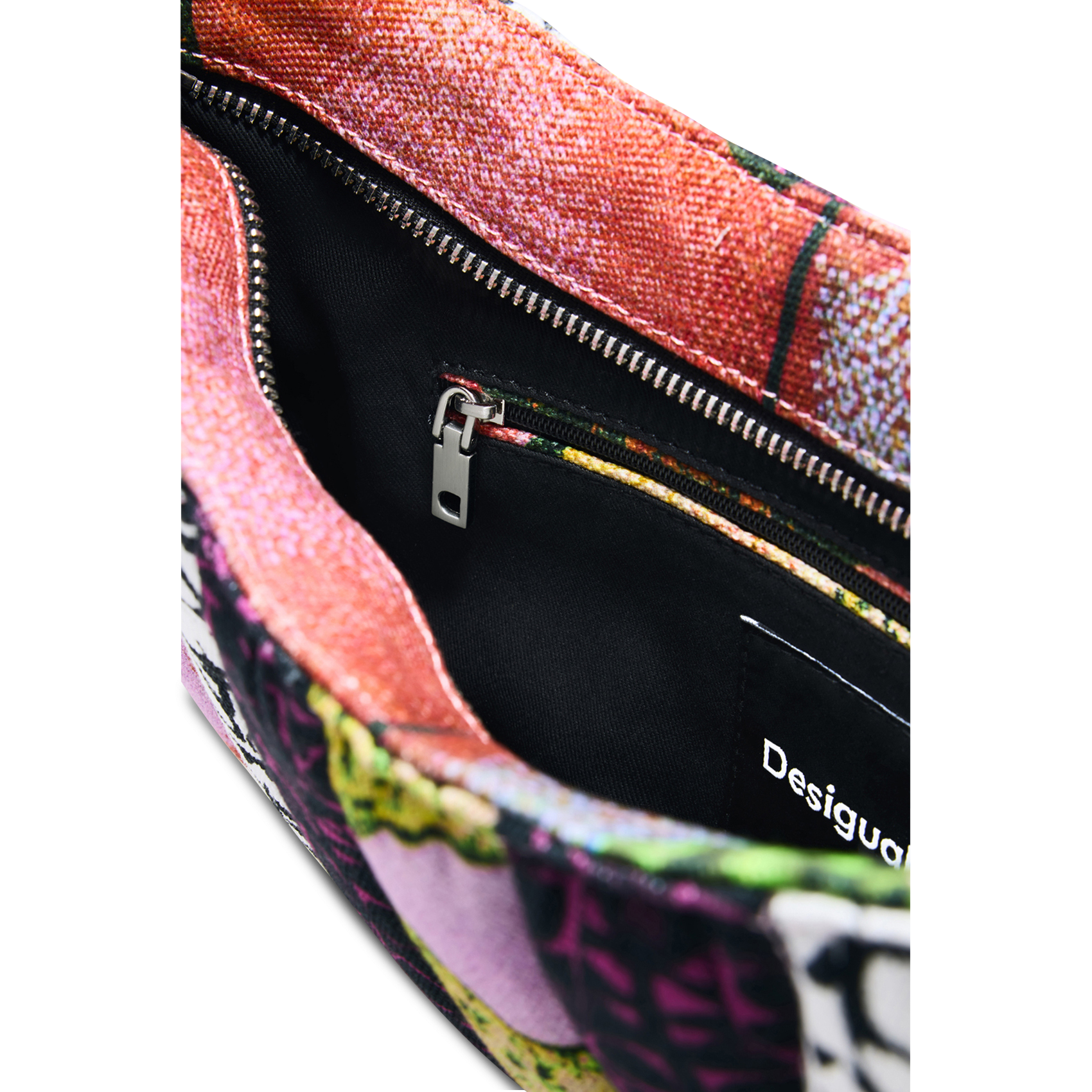 Bolso de algodón estampado DESIGUAL Rojo