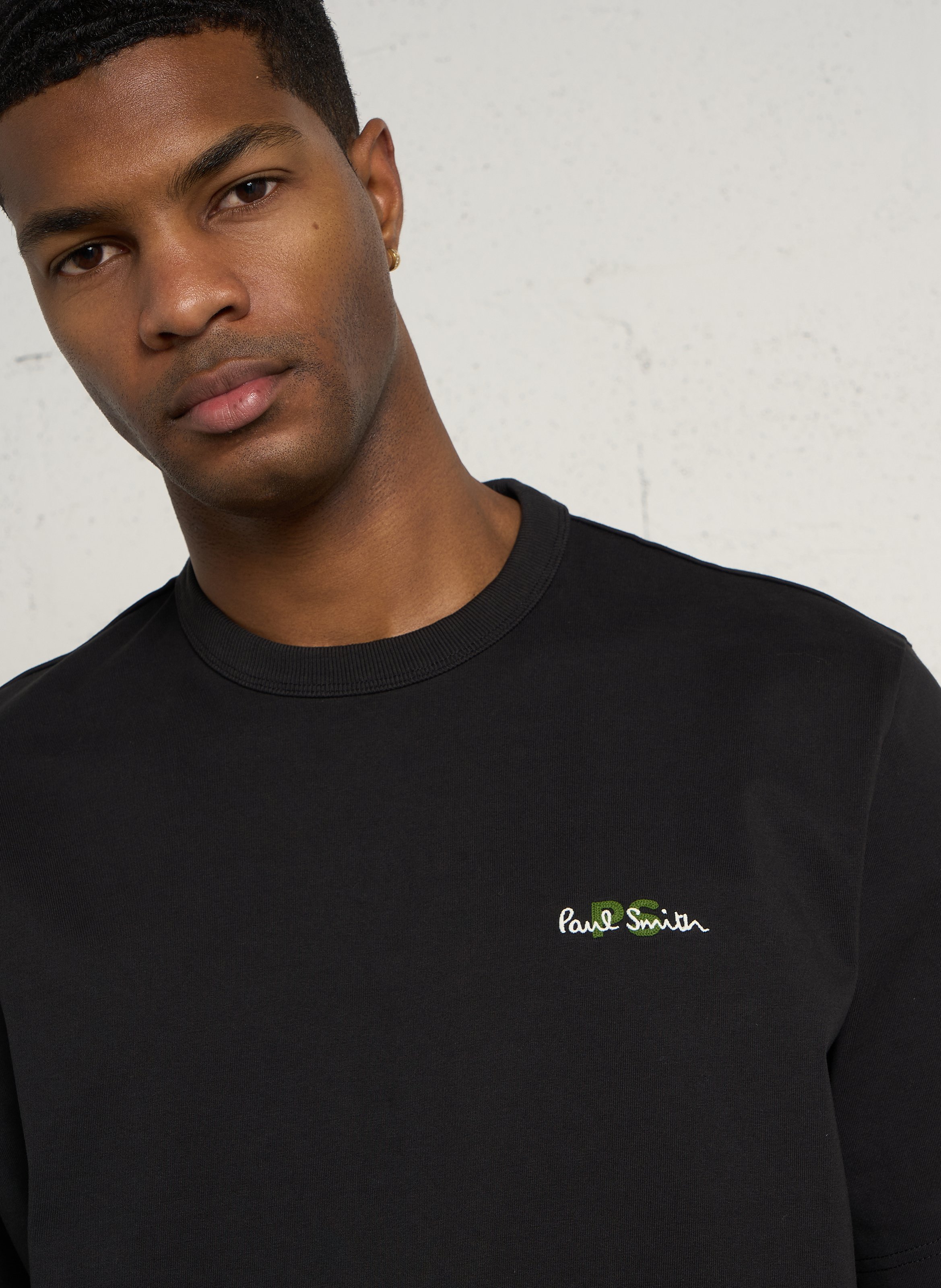 Oversize-T-Shirt aus Baumwolle mit Rundhalsausschnitt PAUL SMITH Schwarz