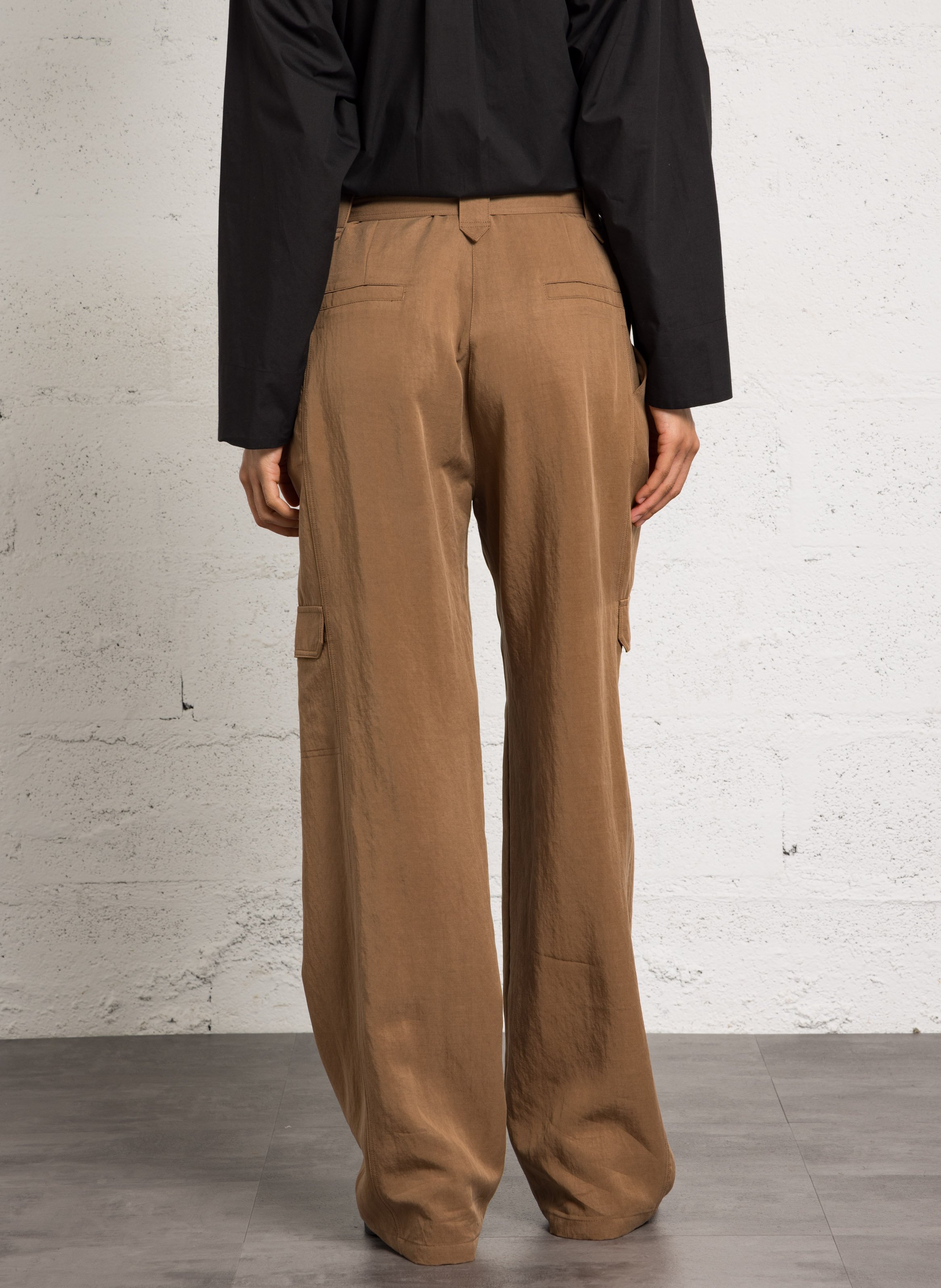 Azawood - Weite Hose mit hohem Bund SUNCOO Braun