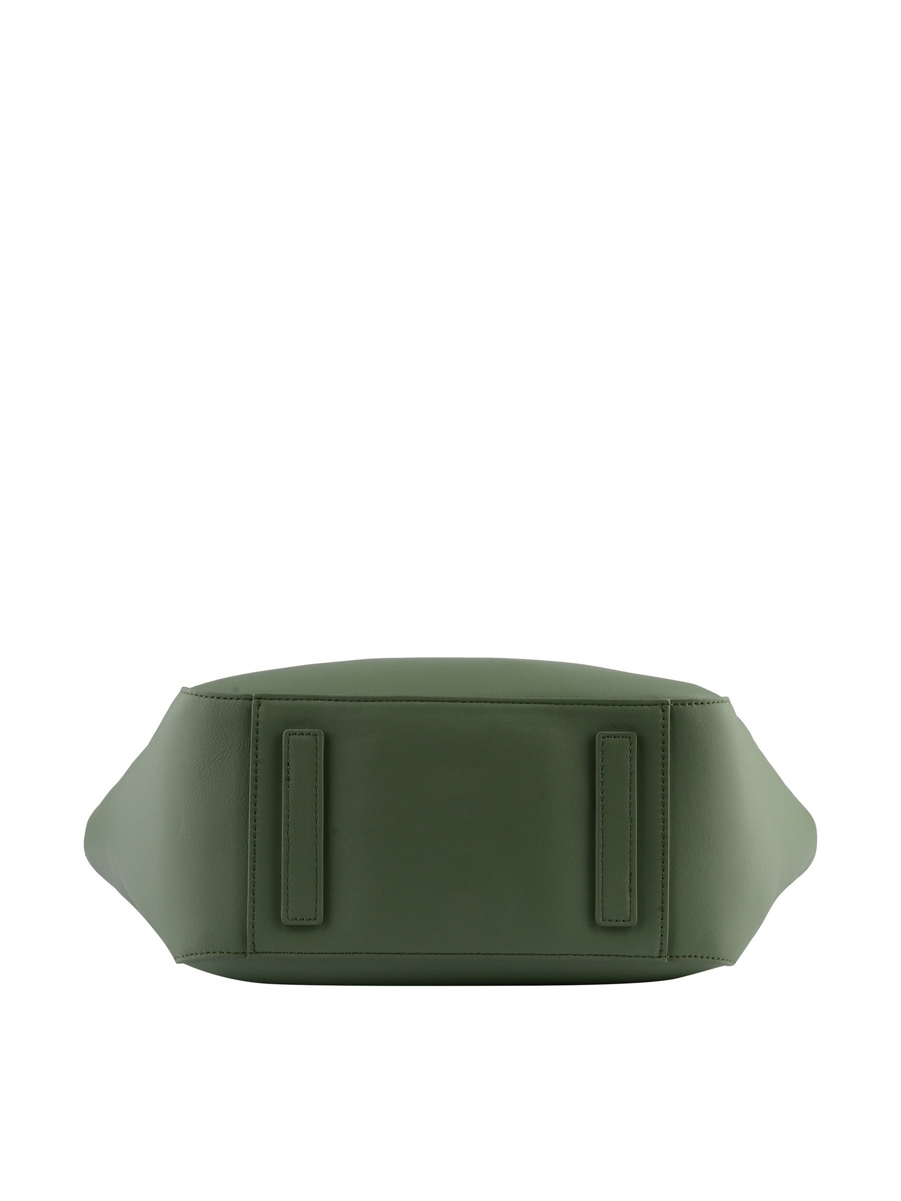 Cowhide leather tote bag POURCHET Green