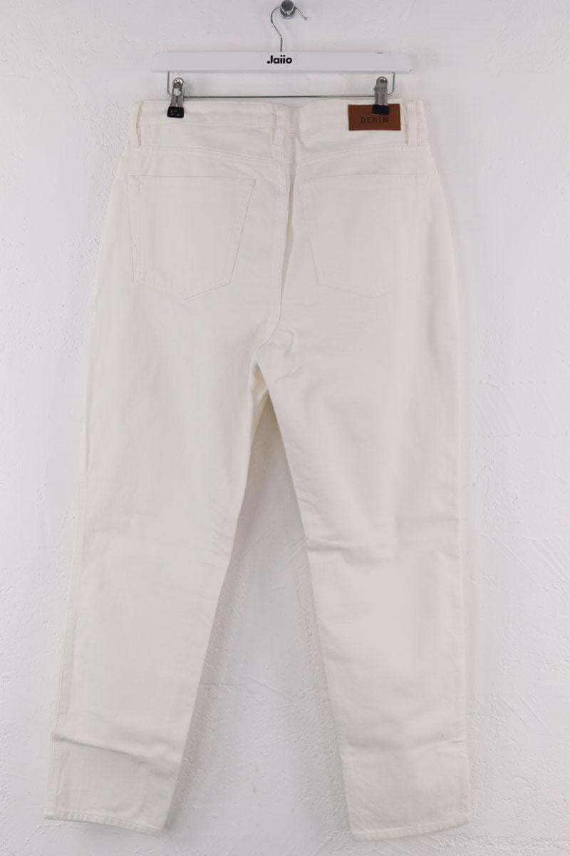 Straight cotton-blend pants SEZANE - Seconde main White