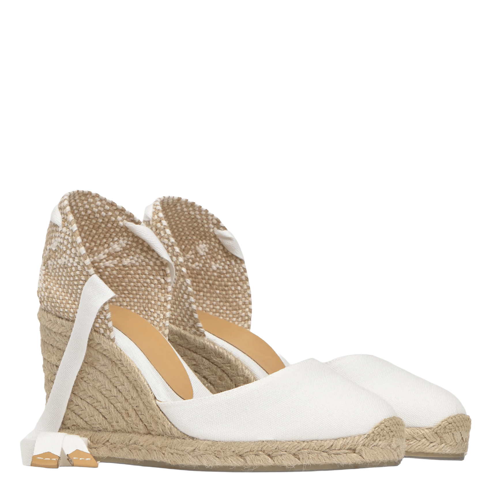 Espadrilles à lanières en coton CASTANER Blanc