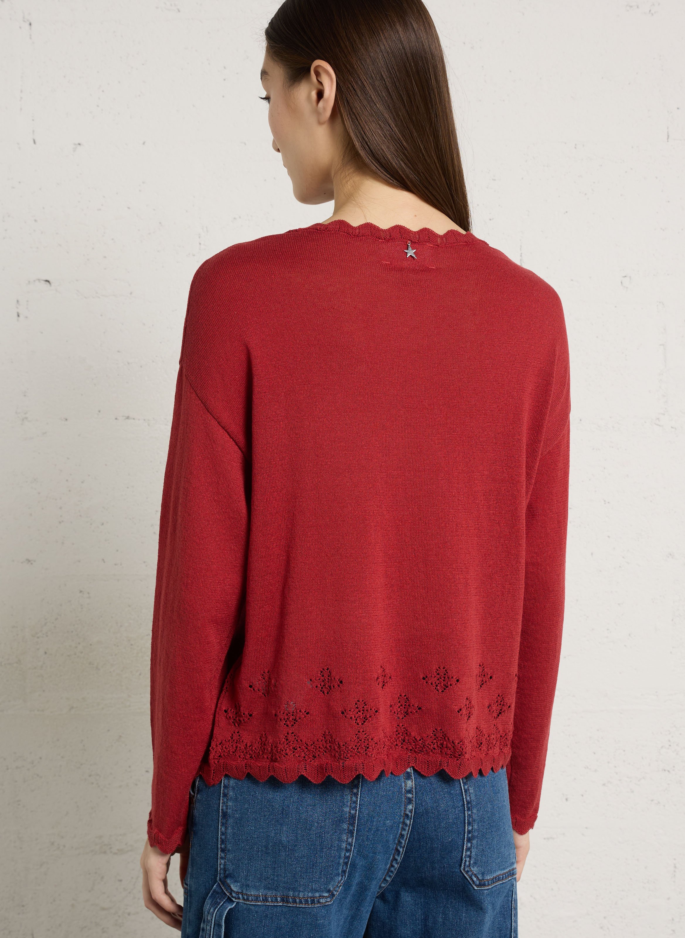 Pull col bateau  SUD EXPRESS Marron