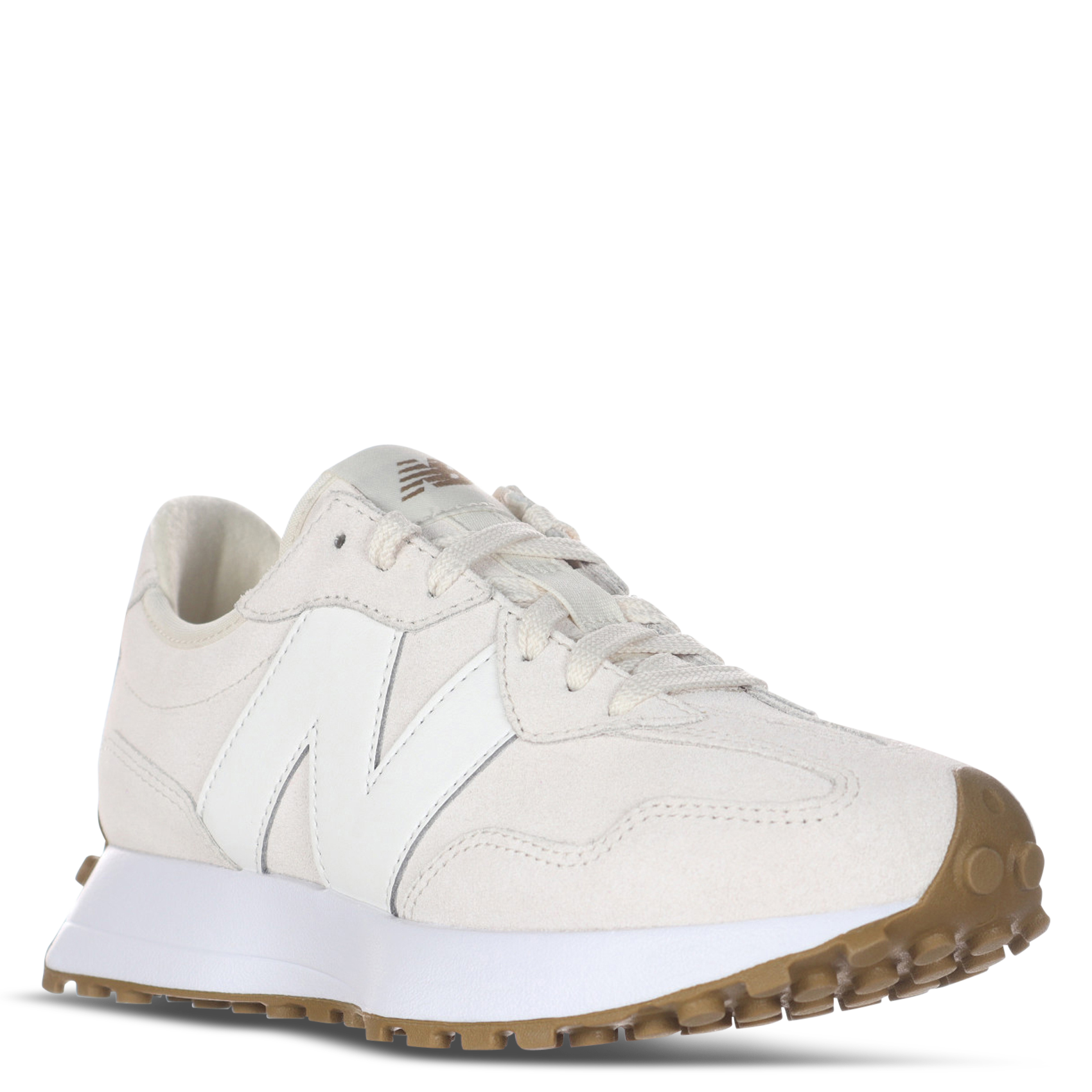 Low-top mixed leather sneakers NEW BALANCE White