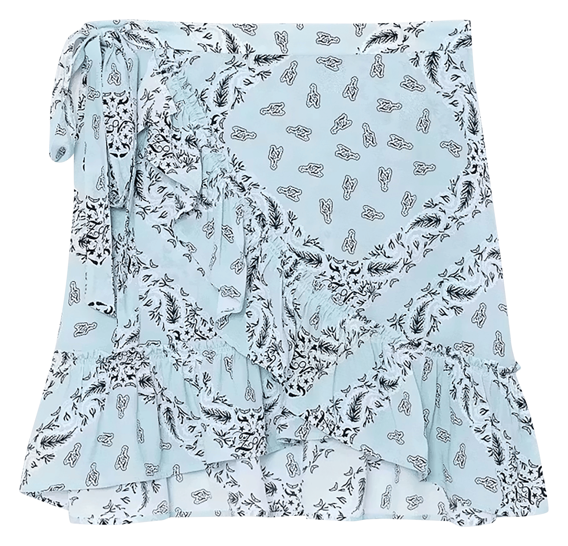Jupe courte imprimée ZADIG&VOLTAIRE Bleu