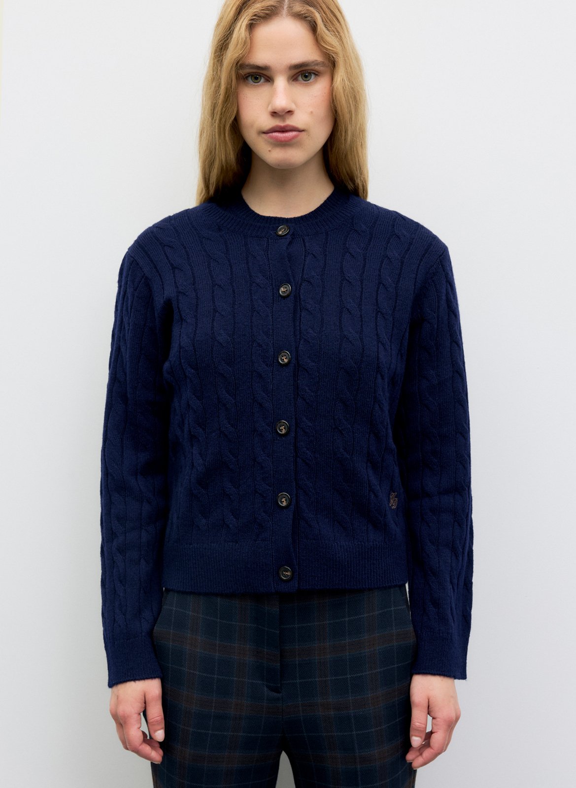 Braided Knit Vest GERARD DAREL Blue