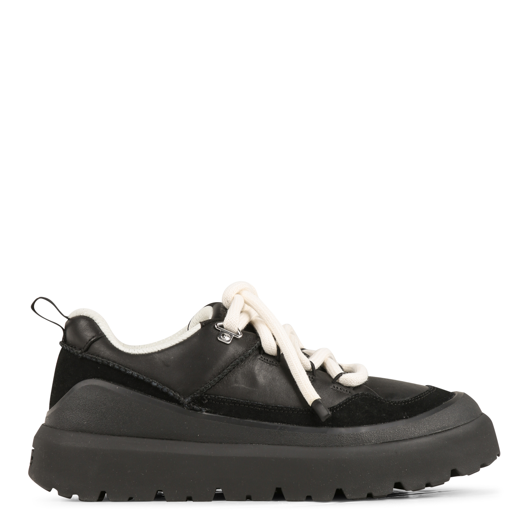 Baskets basses en cuir mélangé UGG Noir