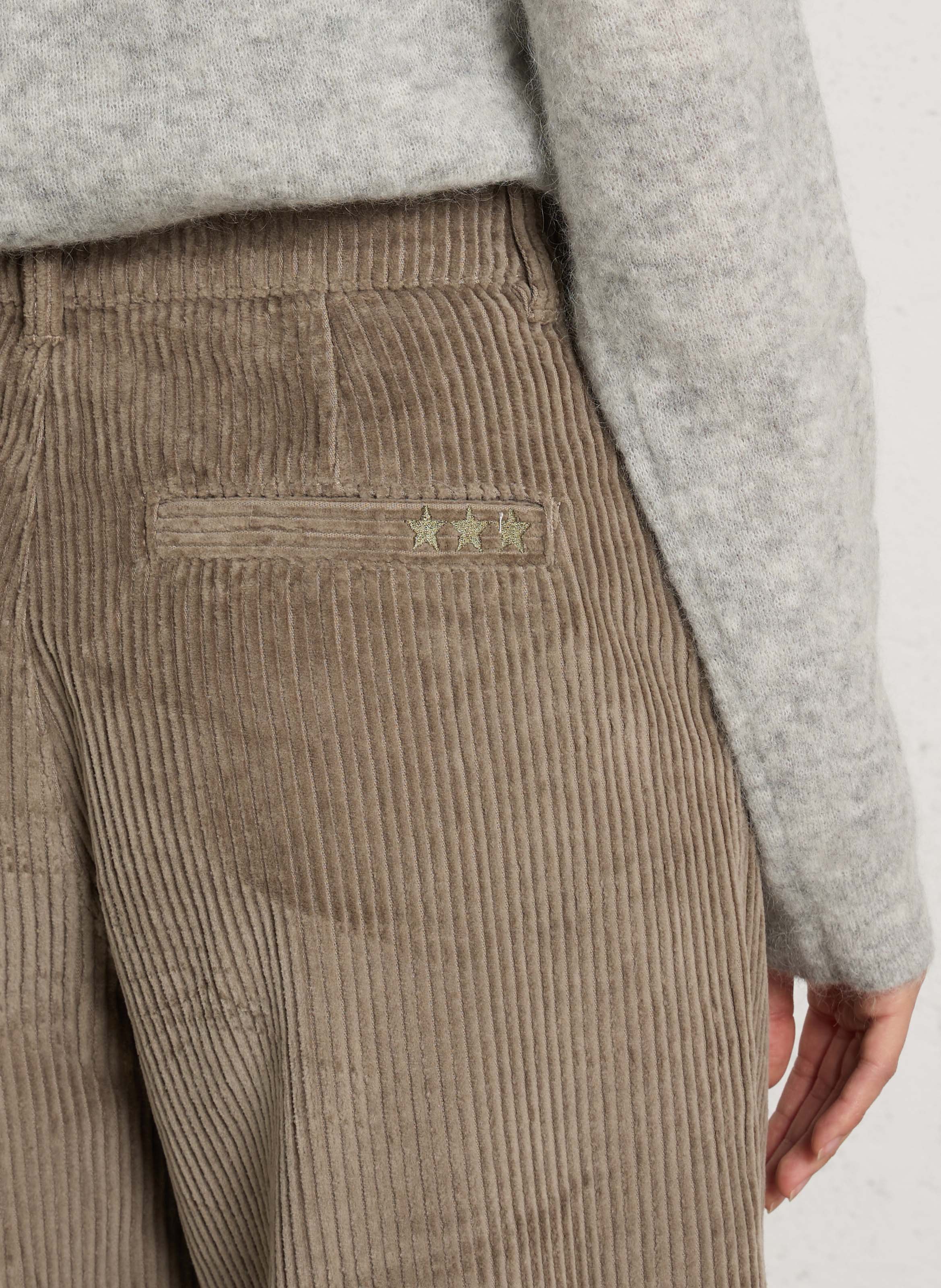 Weites Cordhose aus Baumwolle SUD EXPRESS Grun