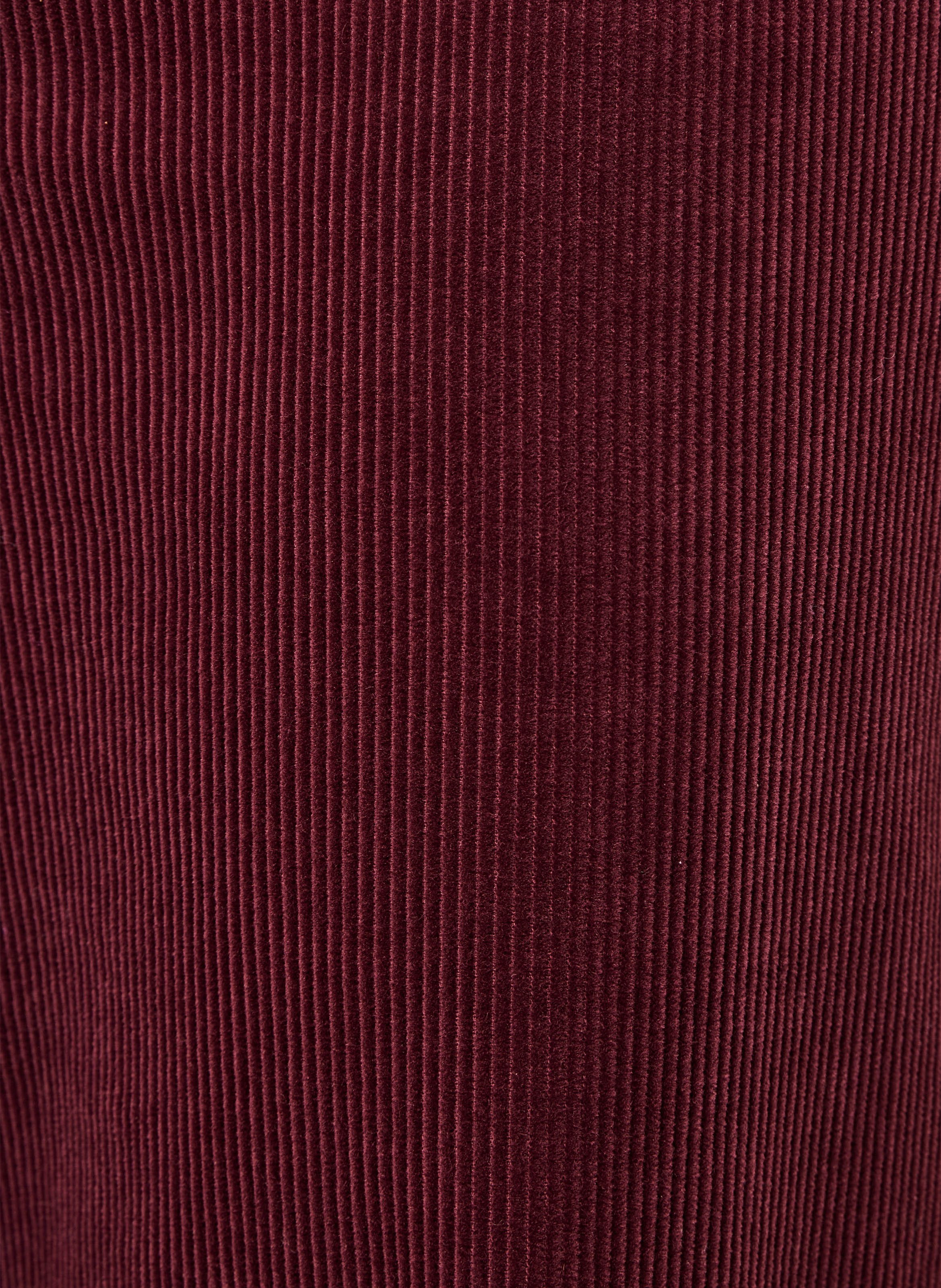 Pantalon large velours côtelé en coton mélangé LA FEE MARABOUTEE Rot