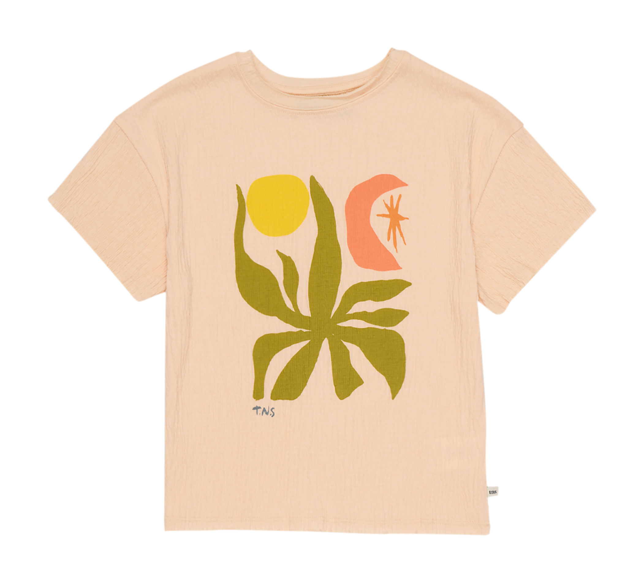 Tee-shirt col rond à imprimé THE NEW SOCIETY Rose