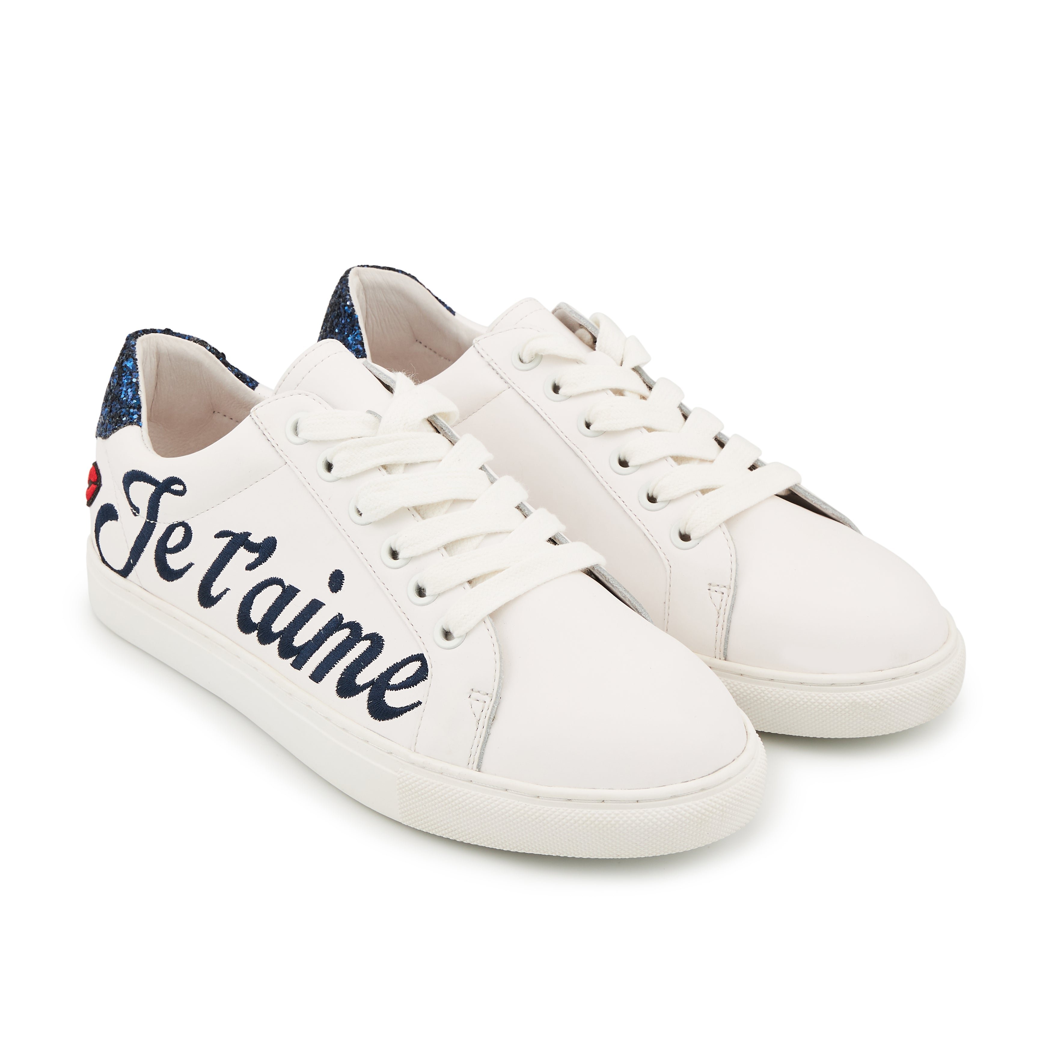 Leather sneakers BONS BAISERS PARIS White
