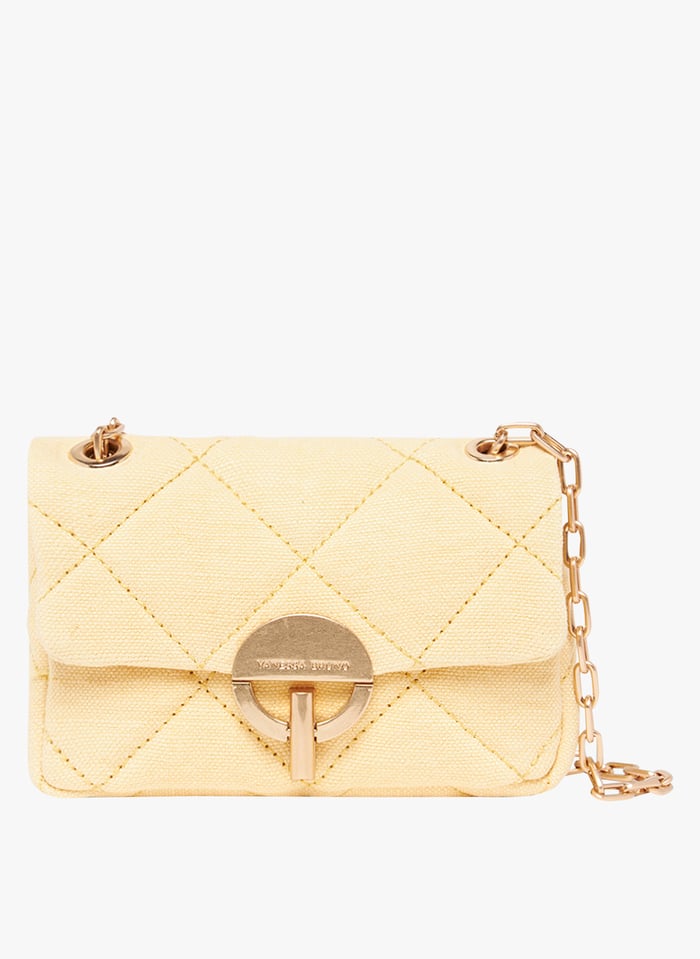 Small Quilted Linen Shoulder Bag Beurre Frais Vanessa Bruno