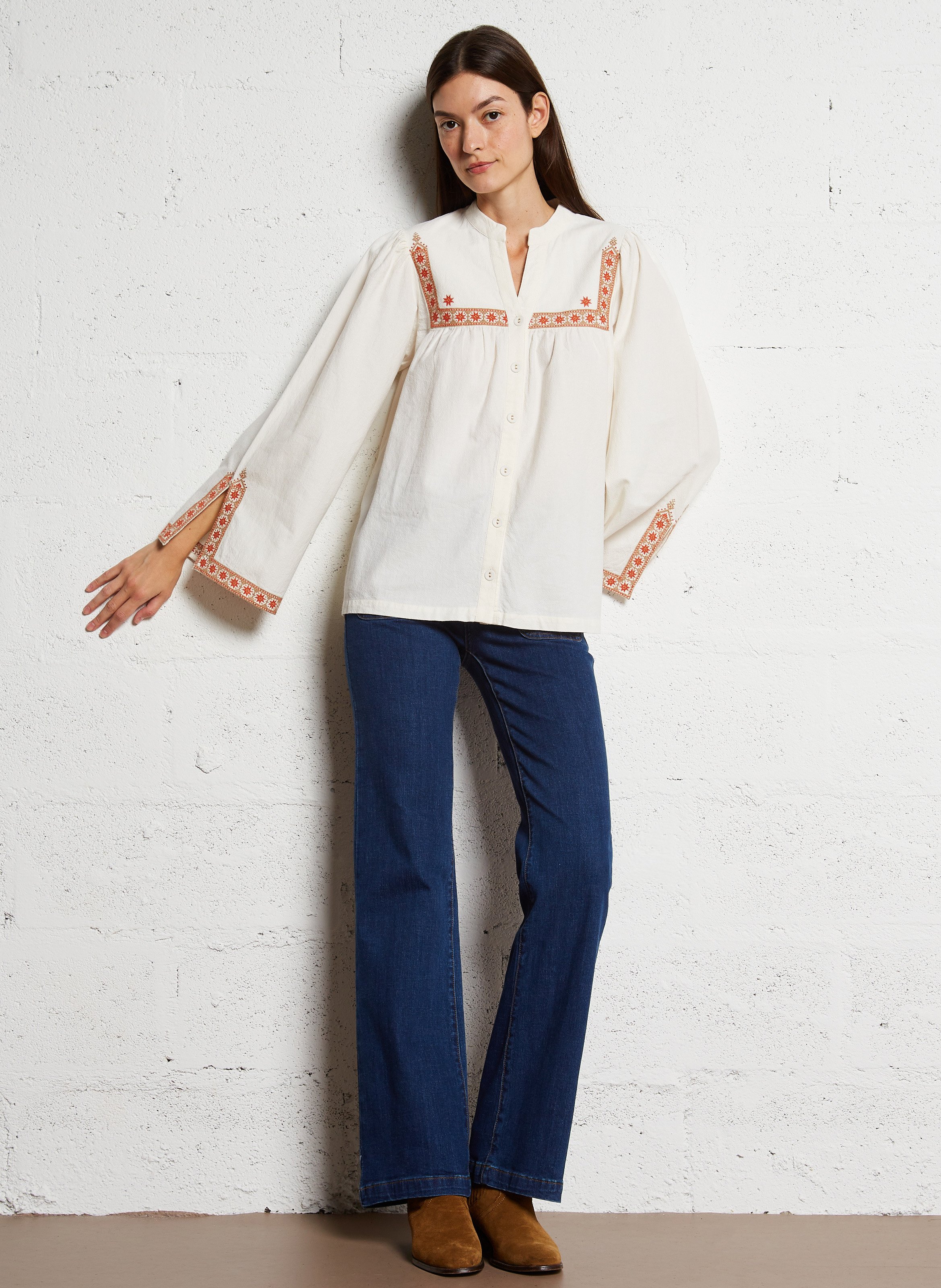 Jean boot-cut en coton mélangé LA PETITE ETOILE Jean brut