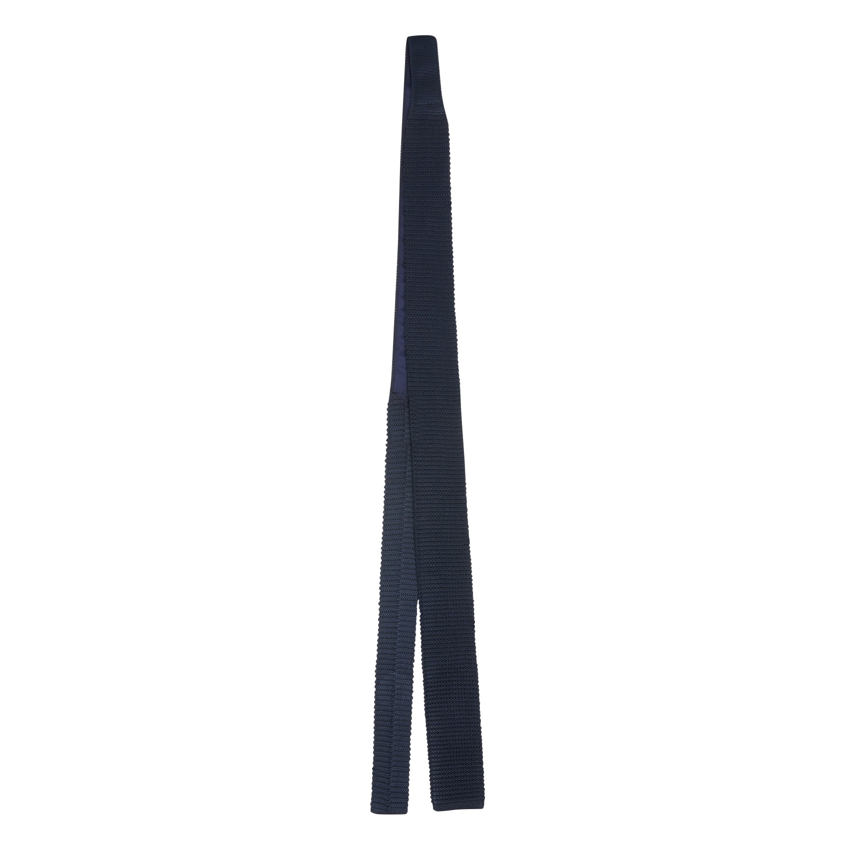 Knitted straight tie in silk AU PRINTEMPS PARIS Blue