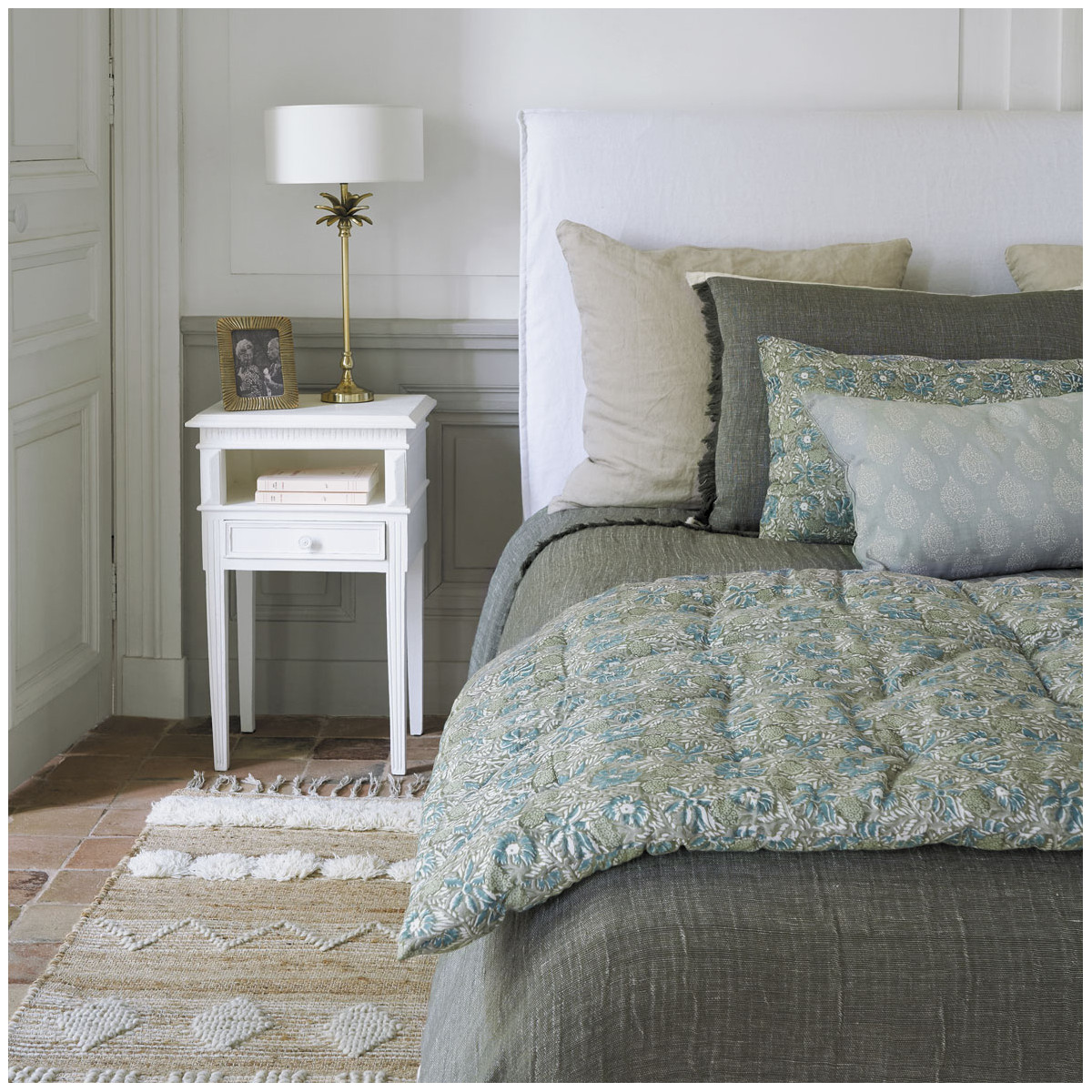 Linen lampshade BLANC D'IVOIRE White