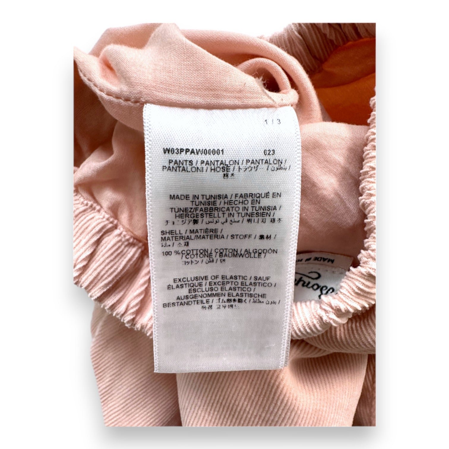 Pink Baby Pants - 6 months BONPOINT - Seconde Main Pink