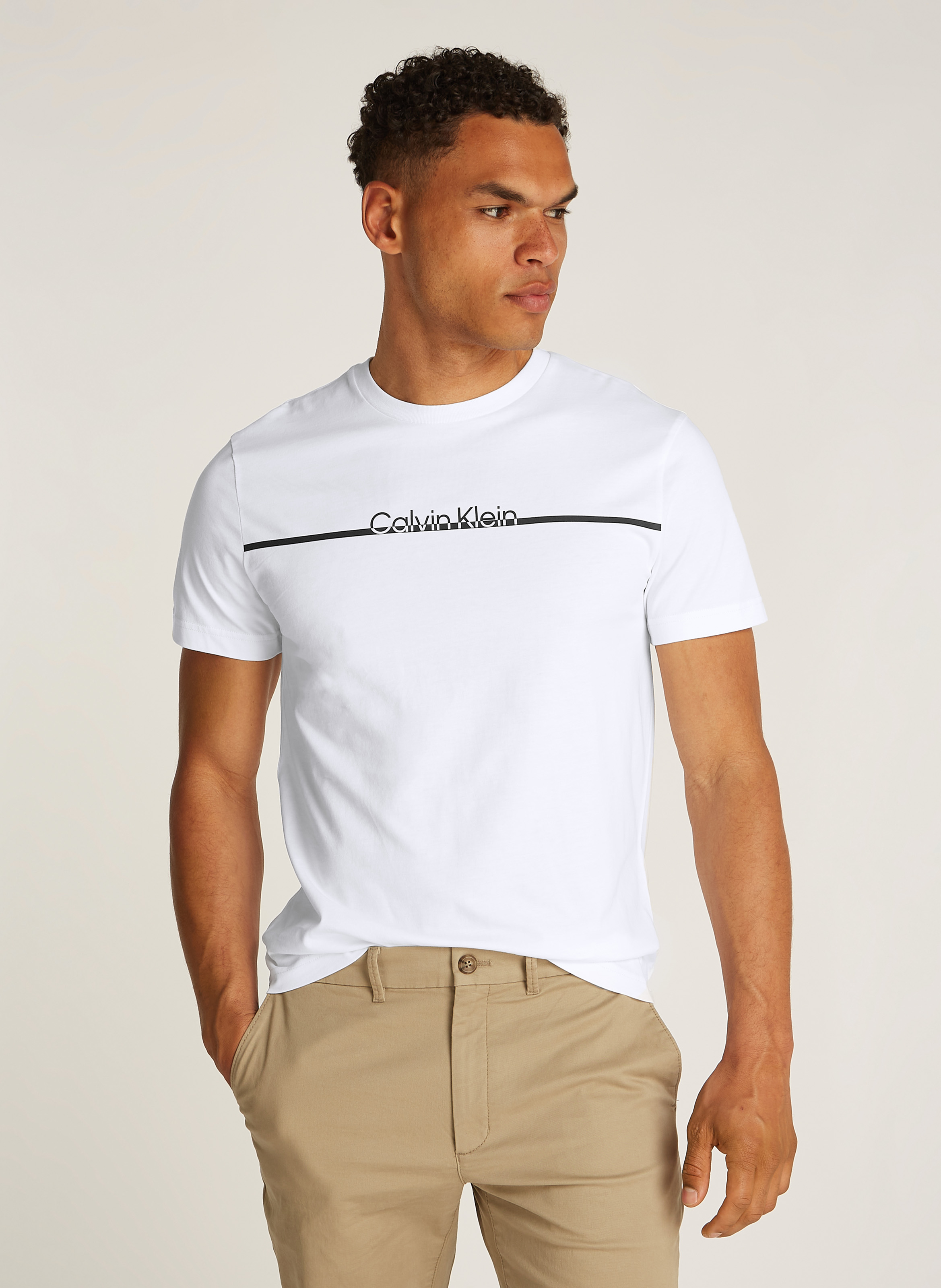 Tシャツ・カットソー K-WAY Men T-shirt White K1125BW 001 MENS-BOXY-TEE_WHITE_2_29add476
