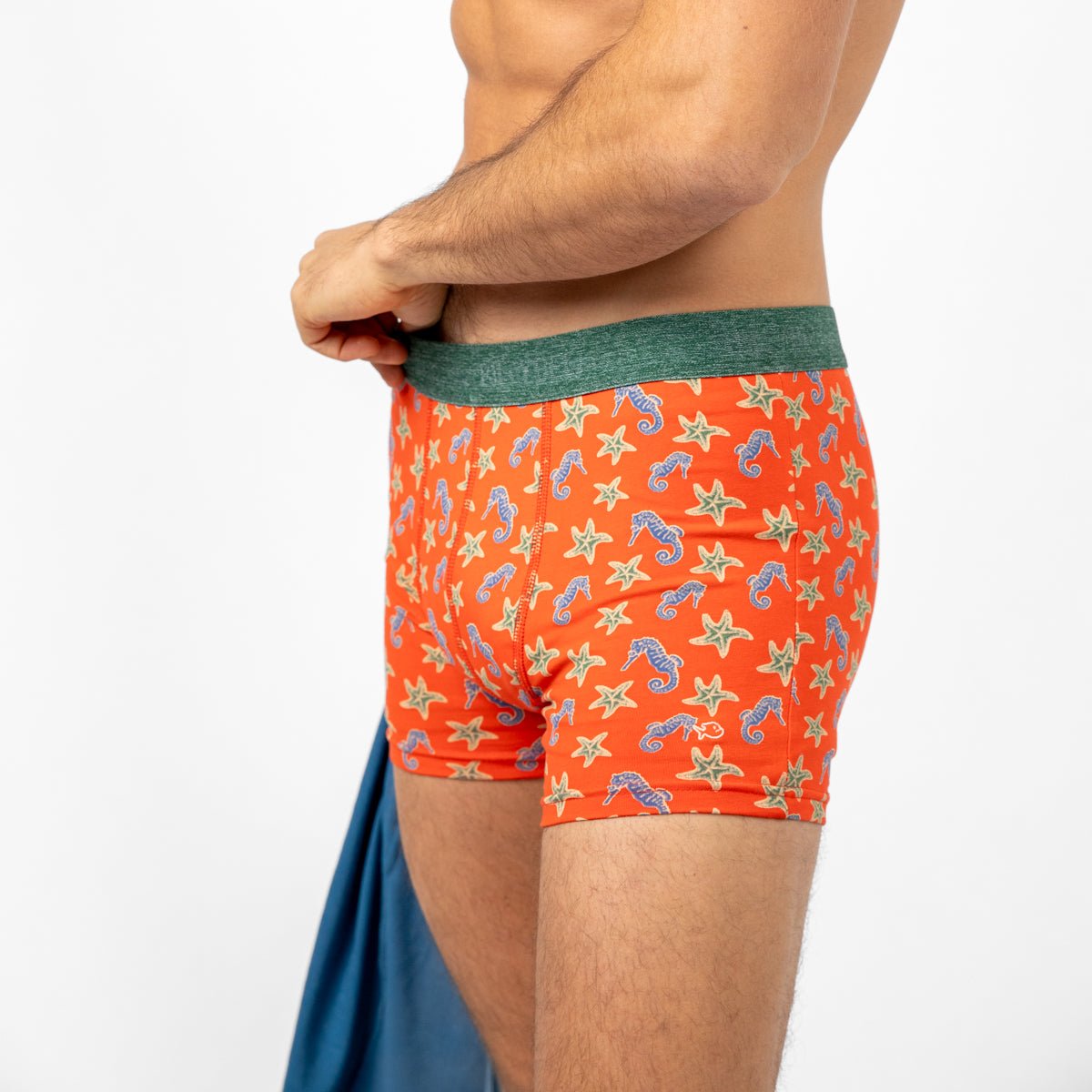 Organic cotton boxers BILLYBELT Red