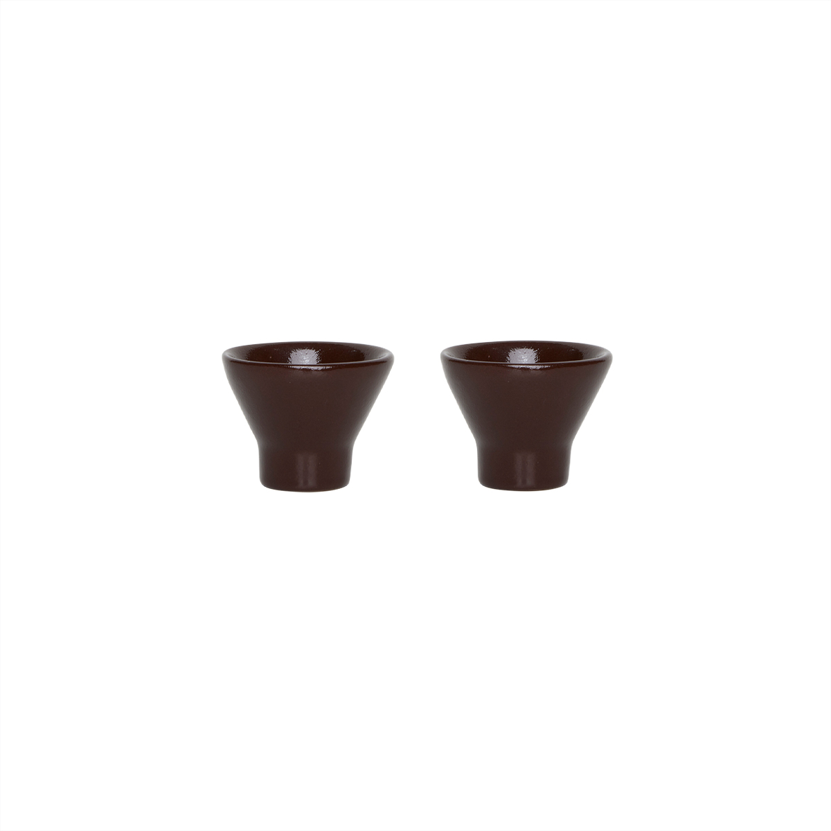 Stoneware egg cup OYOY LIVING DESIGN Brown