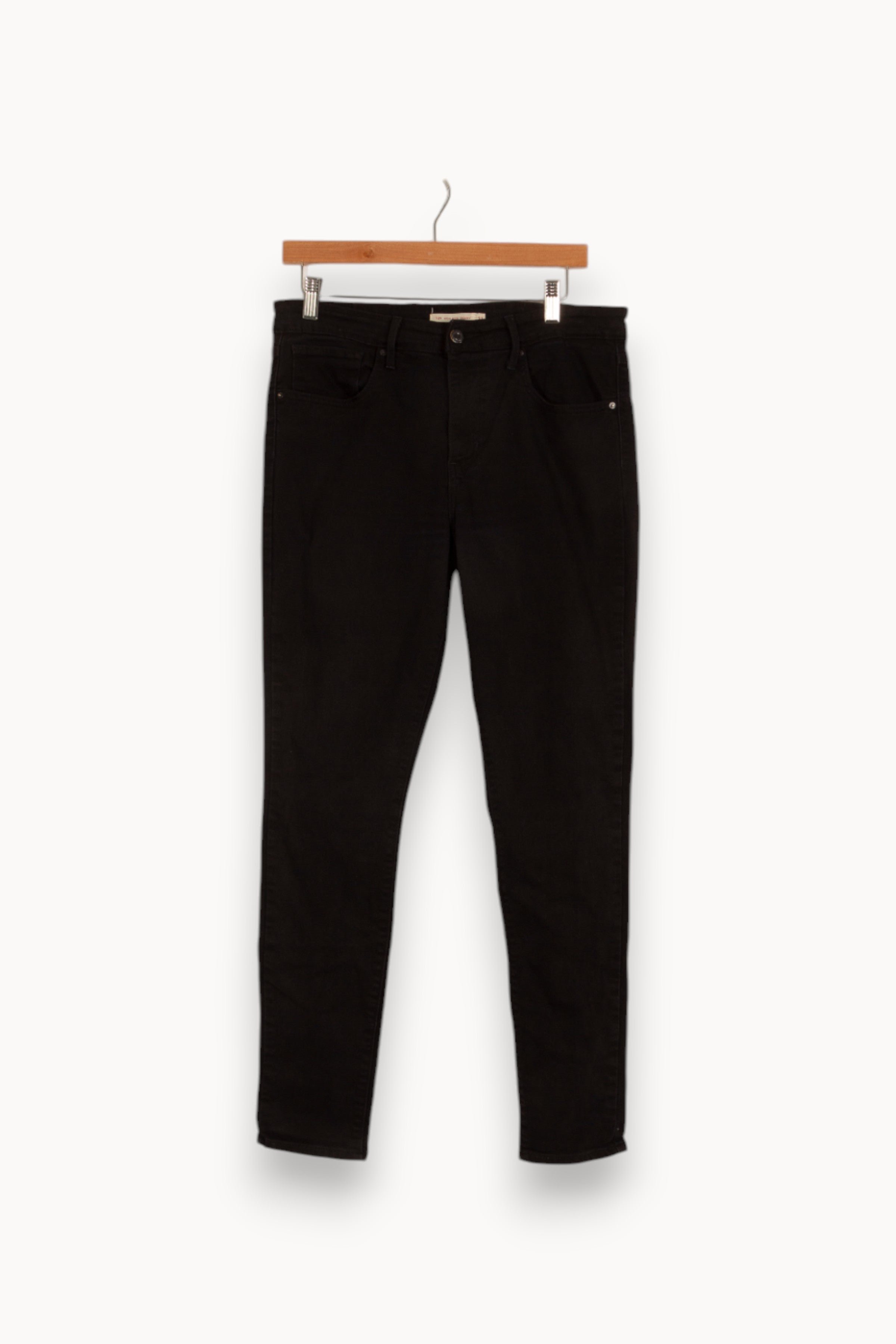 Cropped slim jeans with studs LEVI'S - Seconde main Black