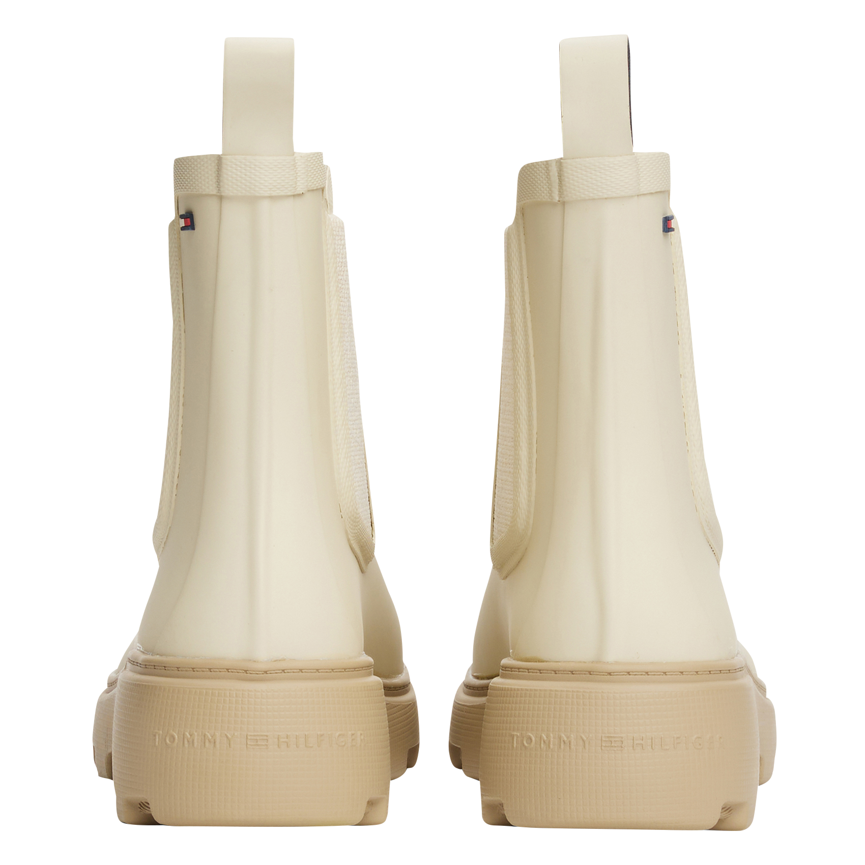 Bottines de pluie TOMMY HILFIGER Beige
