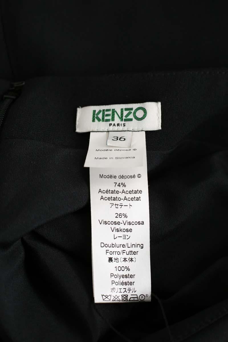 Black mini skirt KENZO - SECONDE MAIN Black