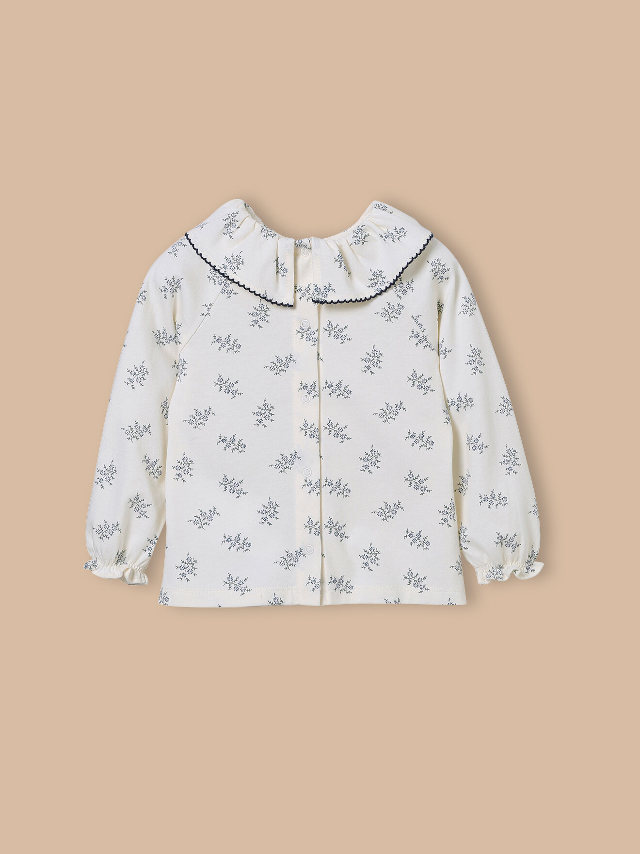 Organic cotton Olivia printed T-shirt CYRILLUS Beige