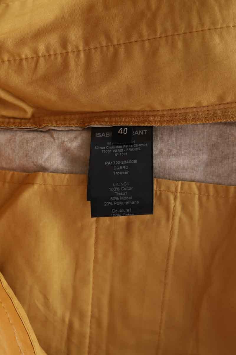 Slim-fit cotton cargo pants ISABEL MARANT - Seconde Main Brown