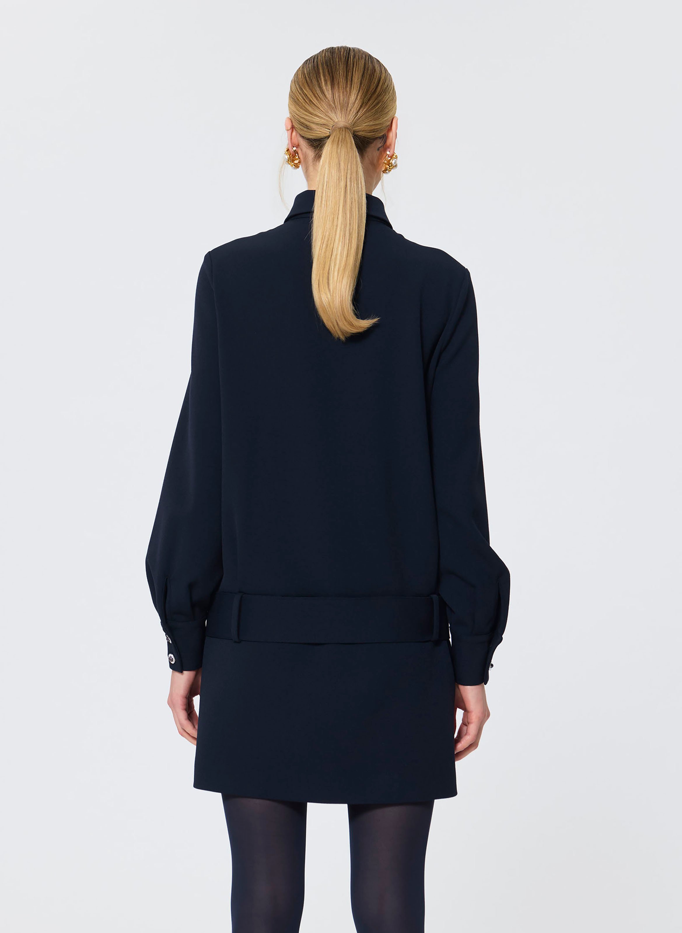 Robe courte col classique TARA JARMON Blue