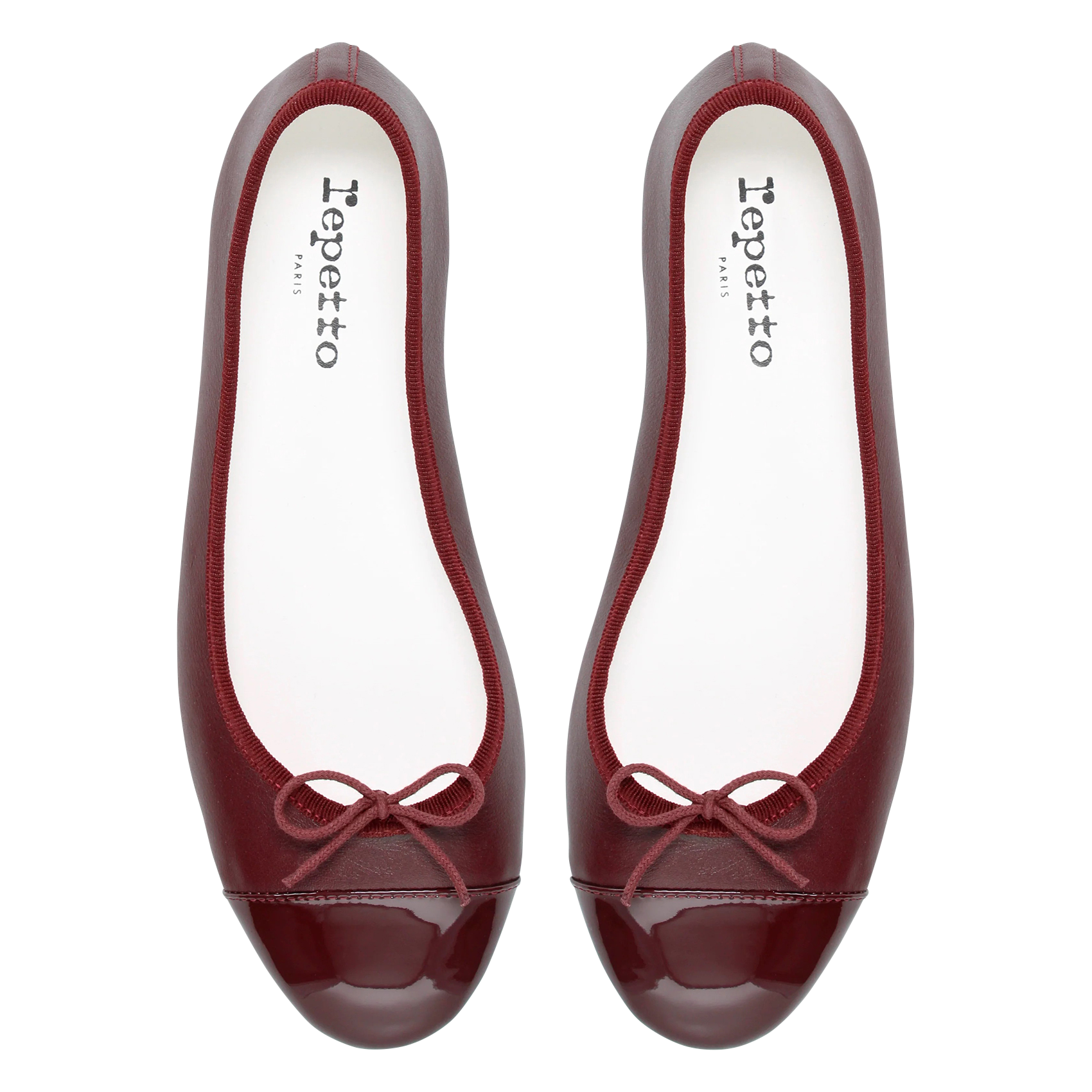 Ballerines en cuir REPETTO Rouge