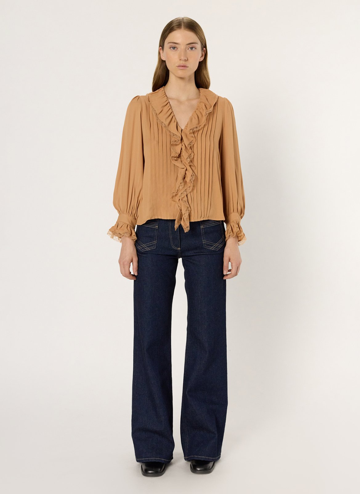 Blouse col v  GERARD DAREL Orange