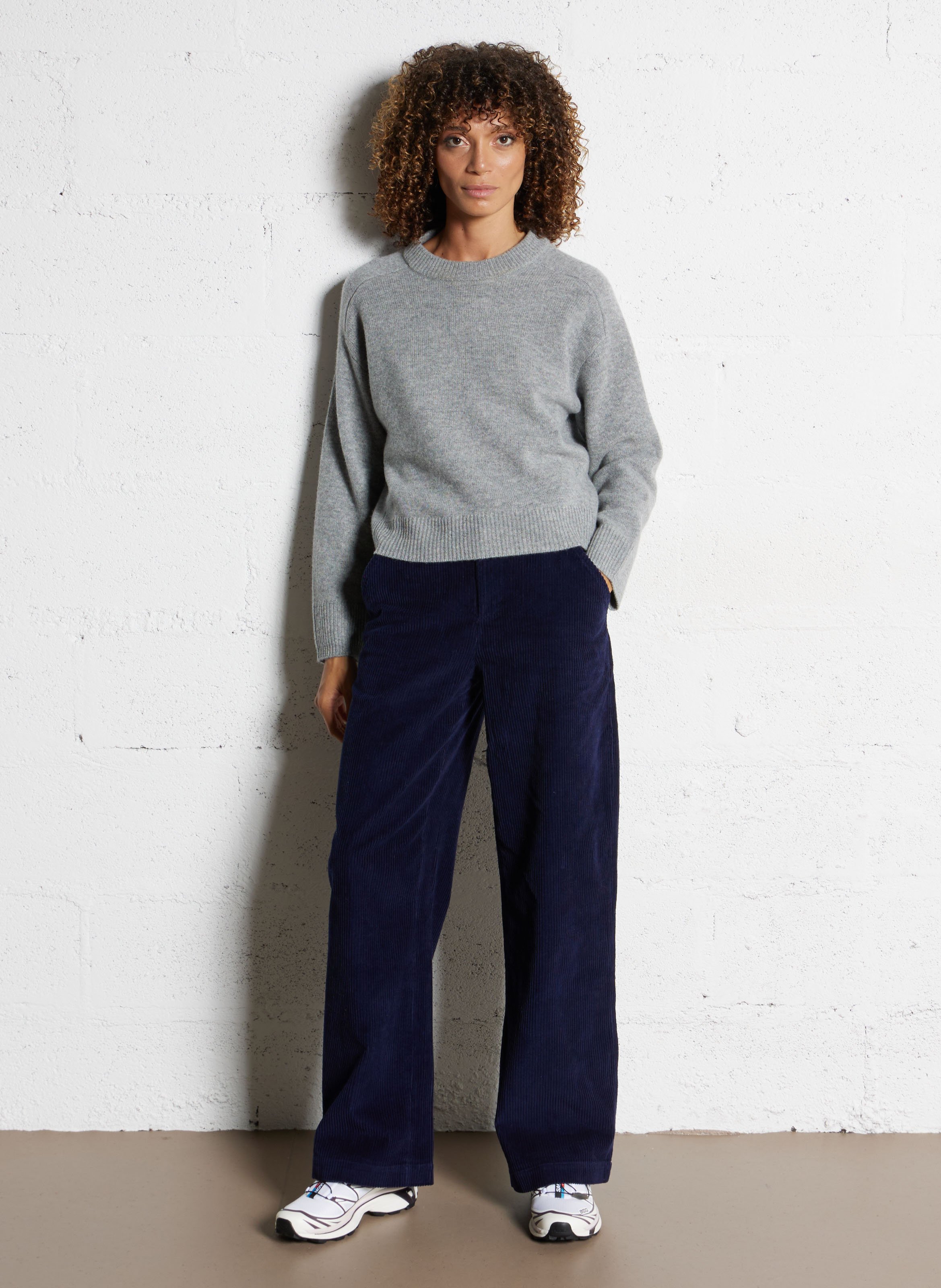 Straight-cut wool sweater BELLA JONES Grey