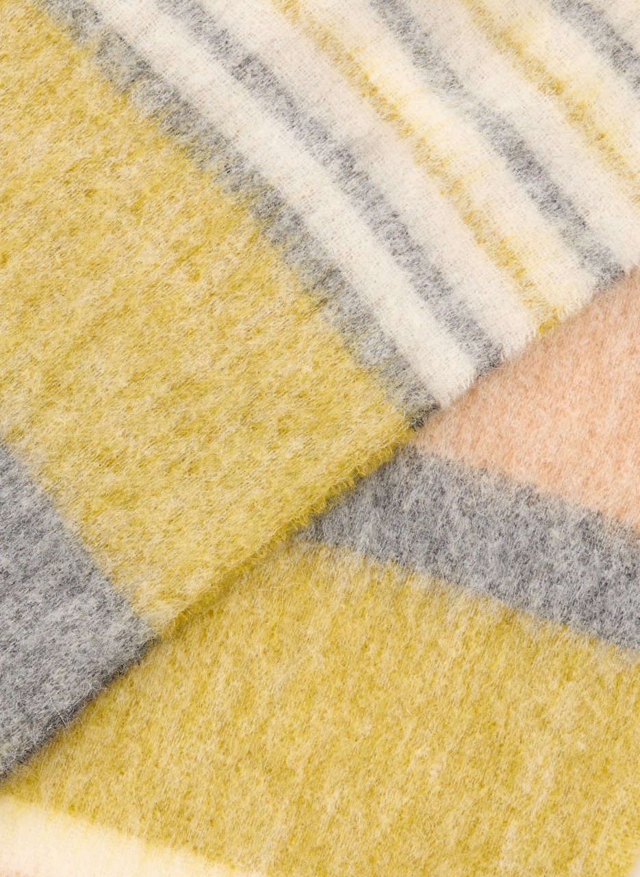 Striped wool blend scarf SAISON 1865 Beige