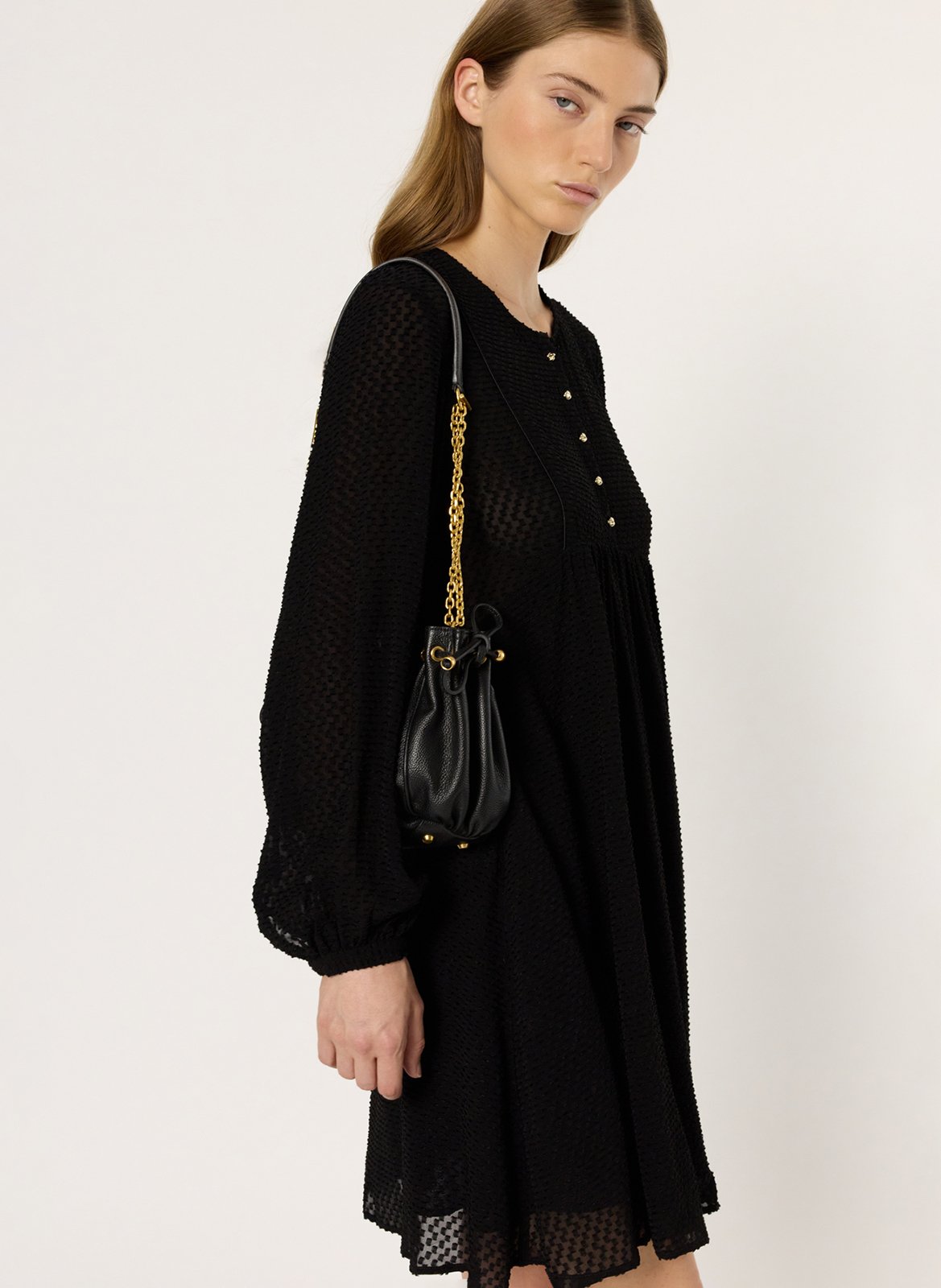 Robe courte col rond  GERARD DAREL Noir