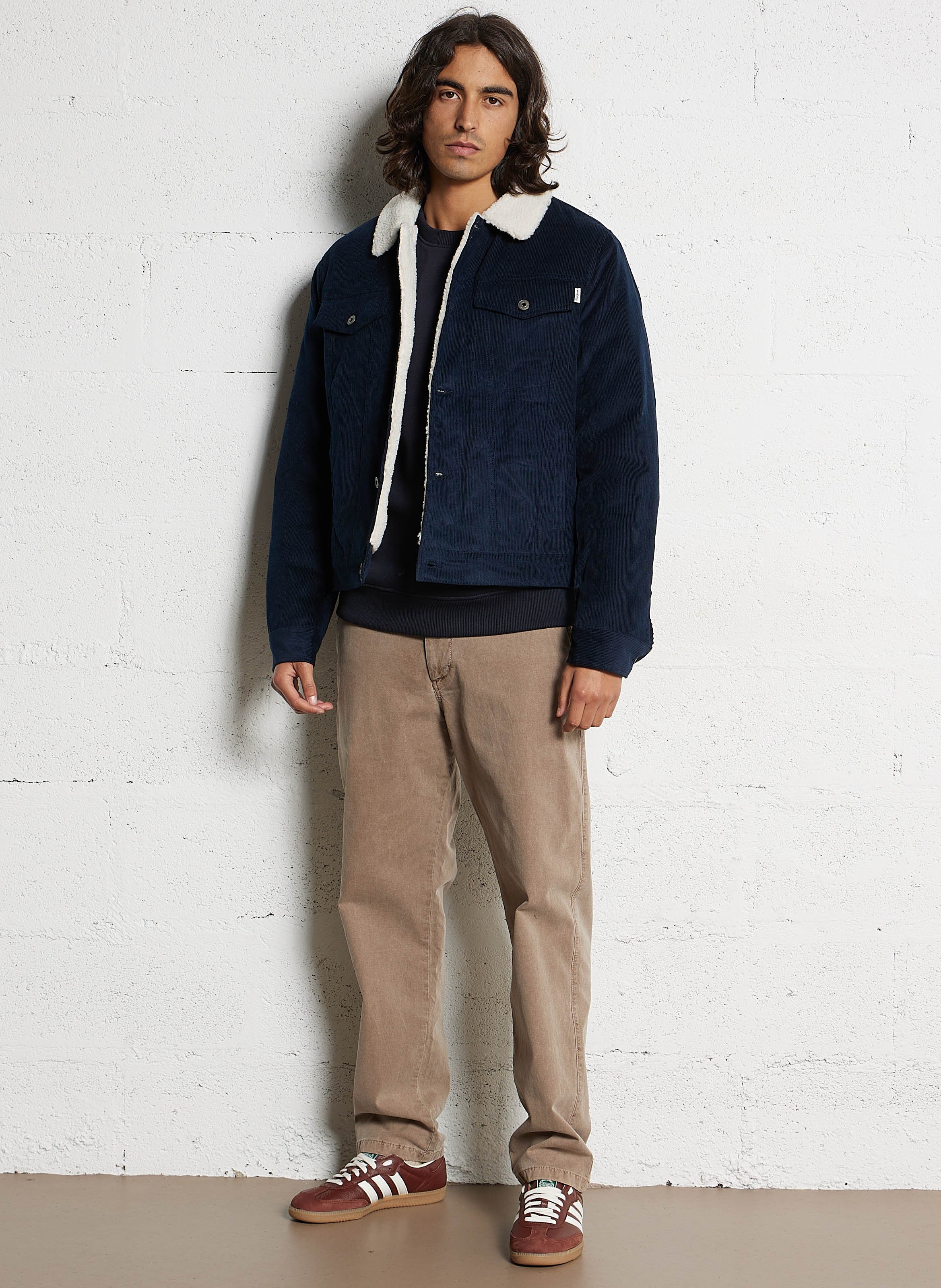 Cotton-mix round-neck sweatshirt PEPE JEANS Blue