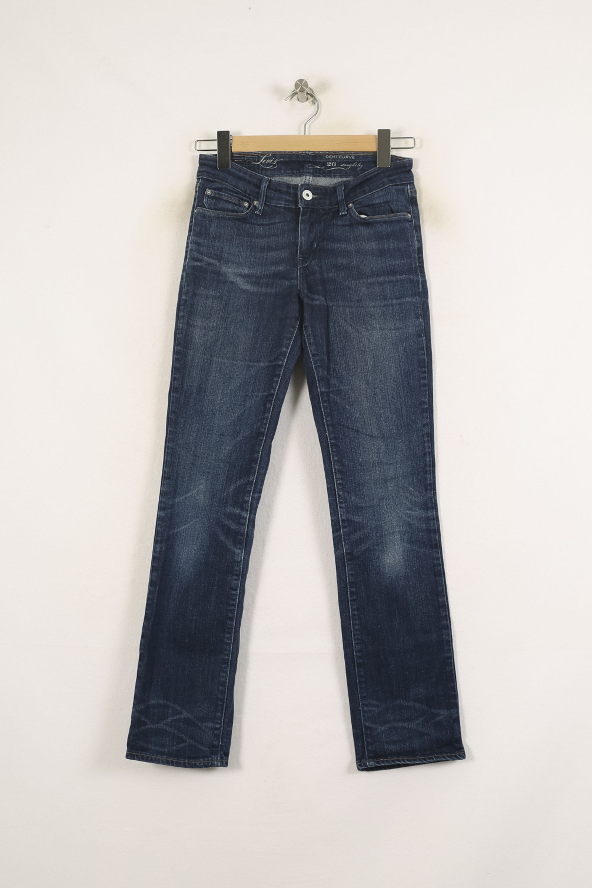 Cropped slim jeans with studs LEVI'S - Seconde main Blue