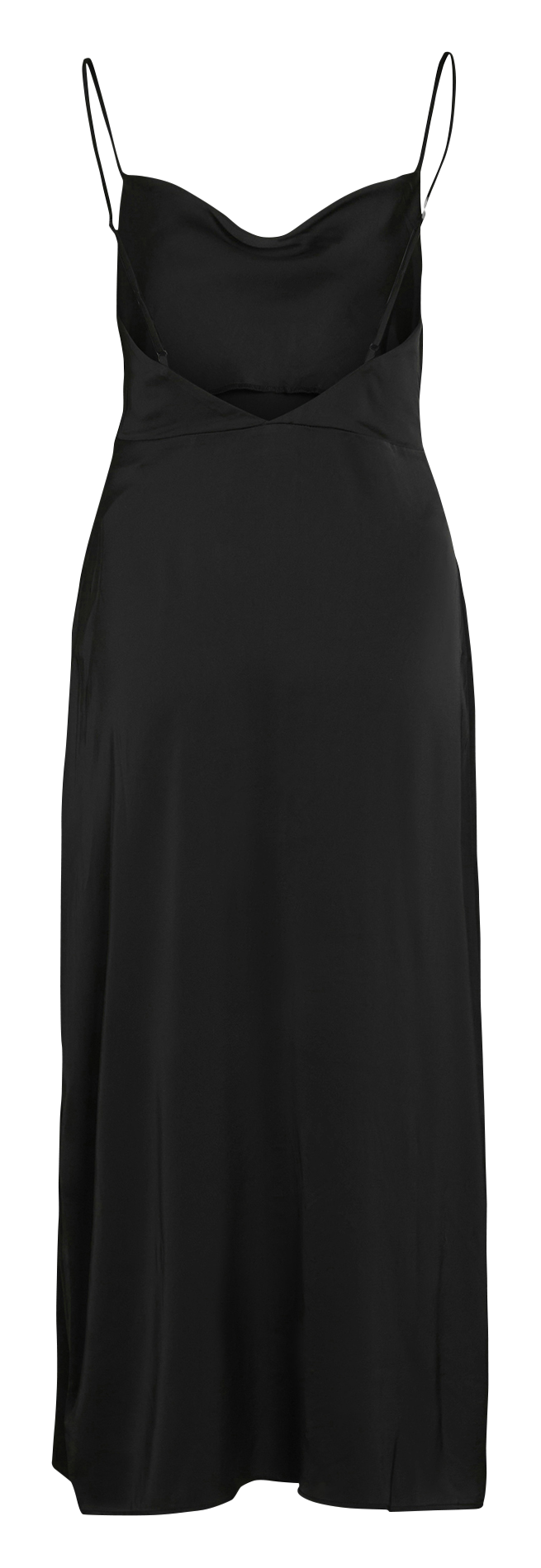 Robe longue satinée VILA Noir