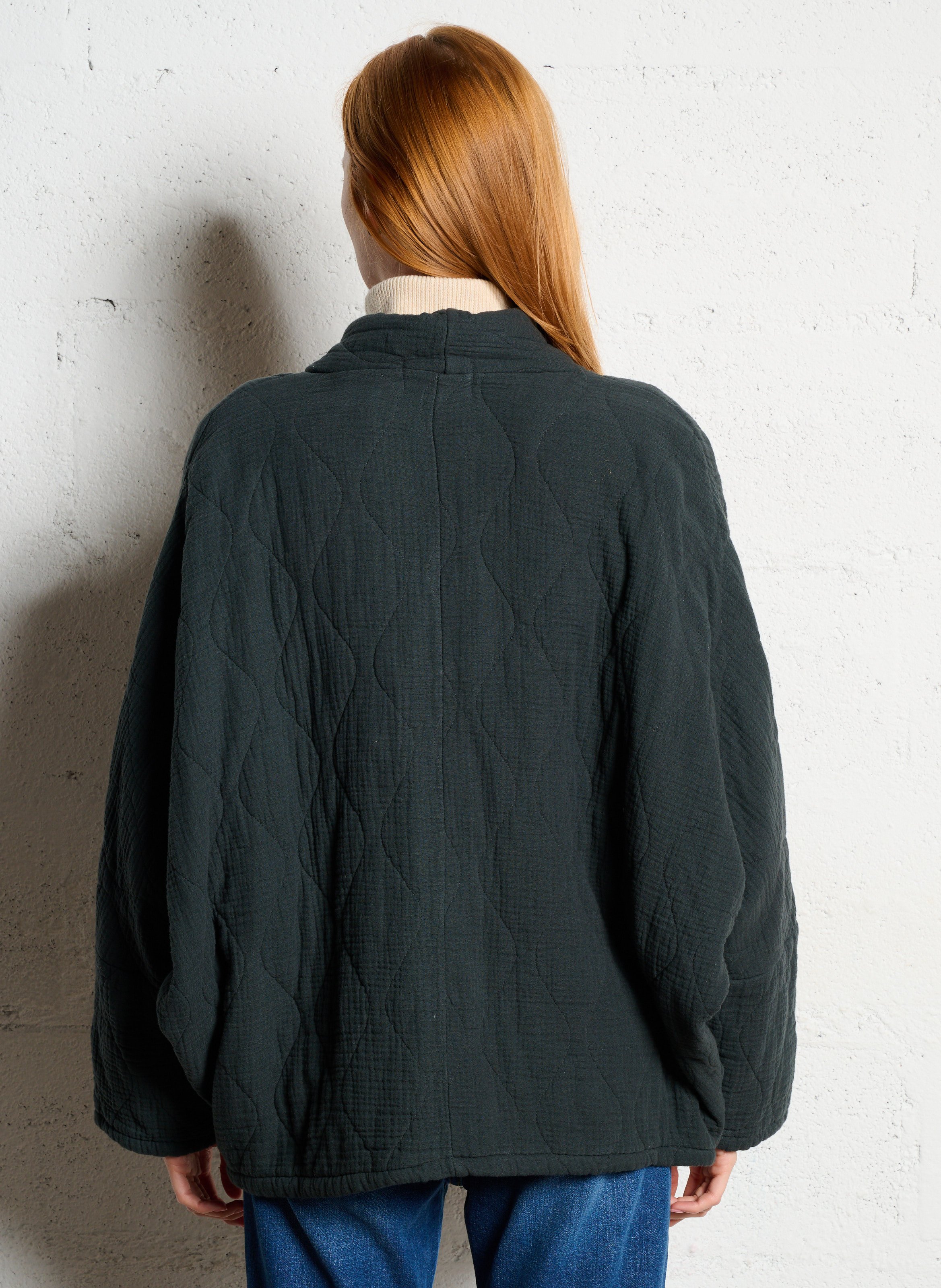 Oversize Steppjacke aus Baumwolle AOKYANOS Grau