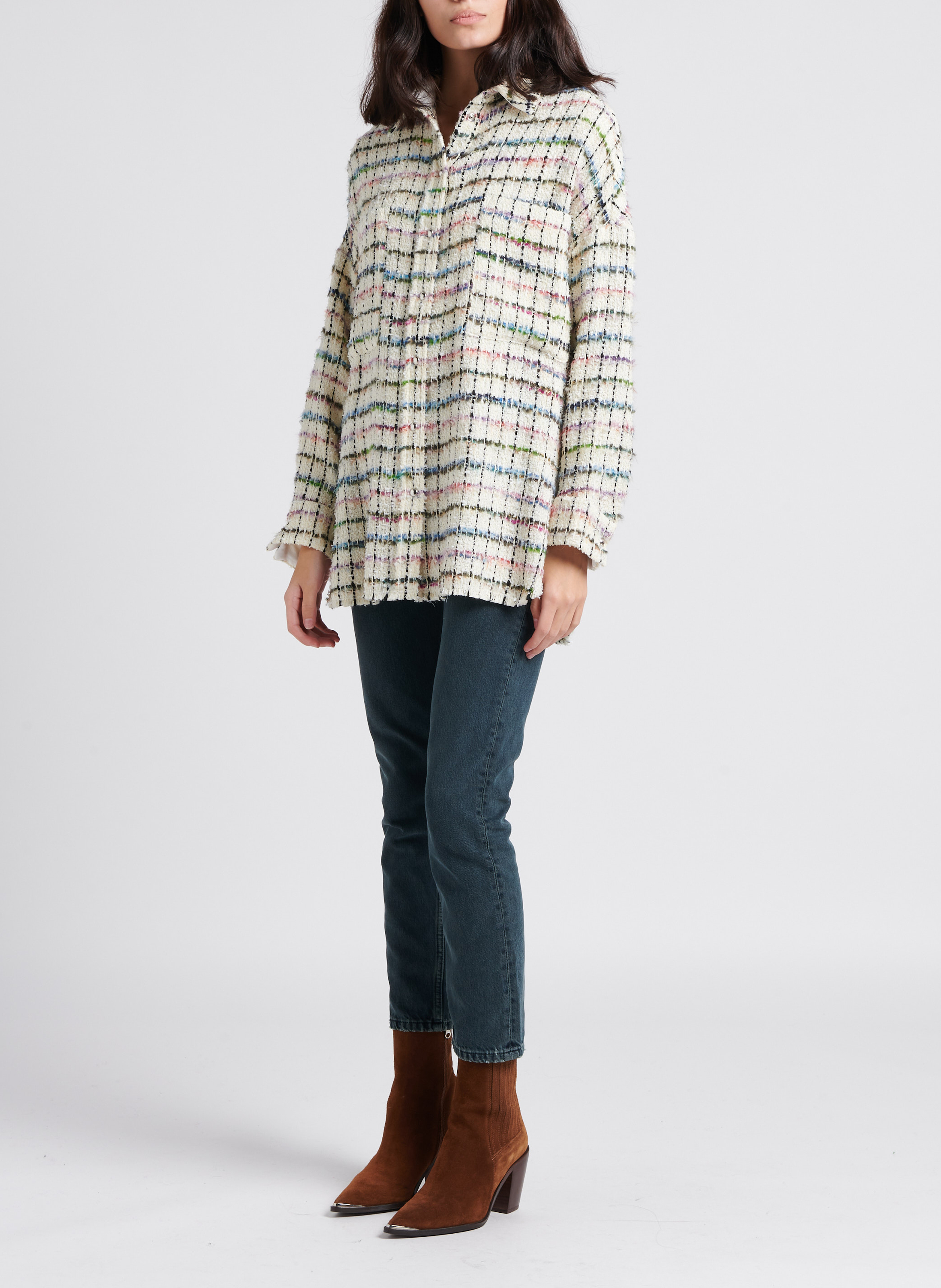 Jean droit en coton IRO Noir