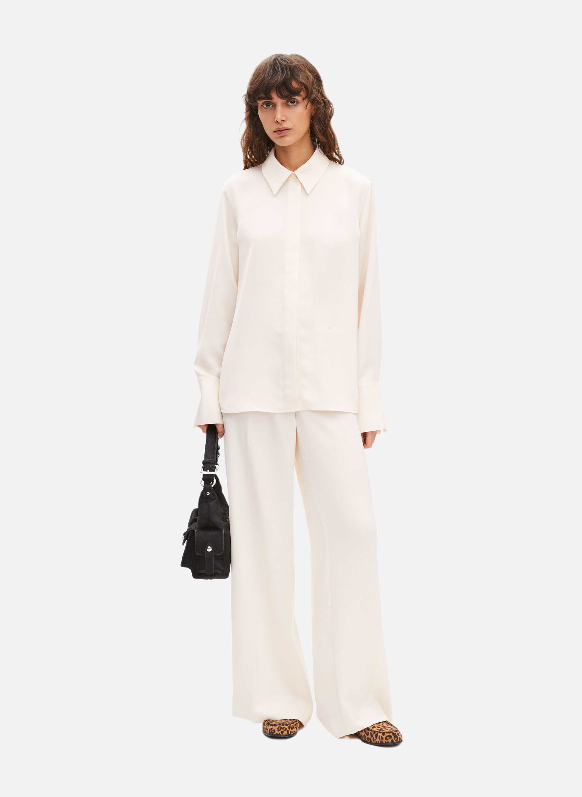 Wide-leg satin pants THE KOOPLES White