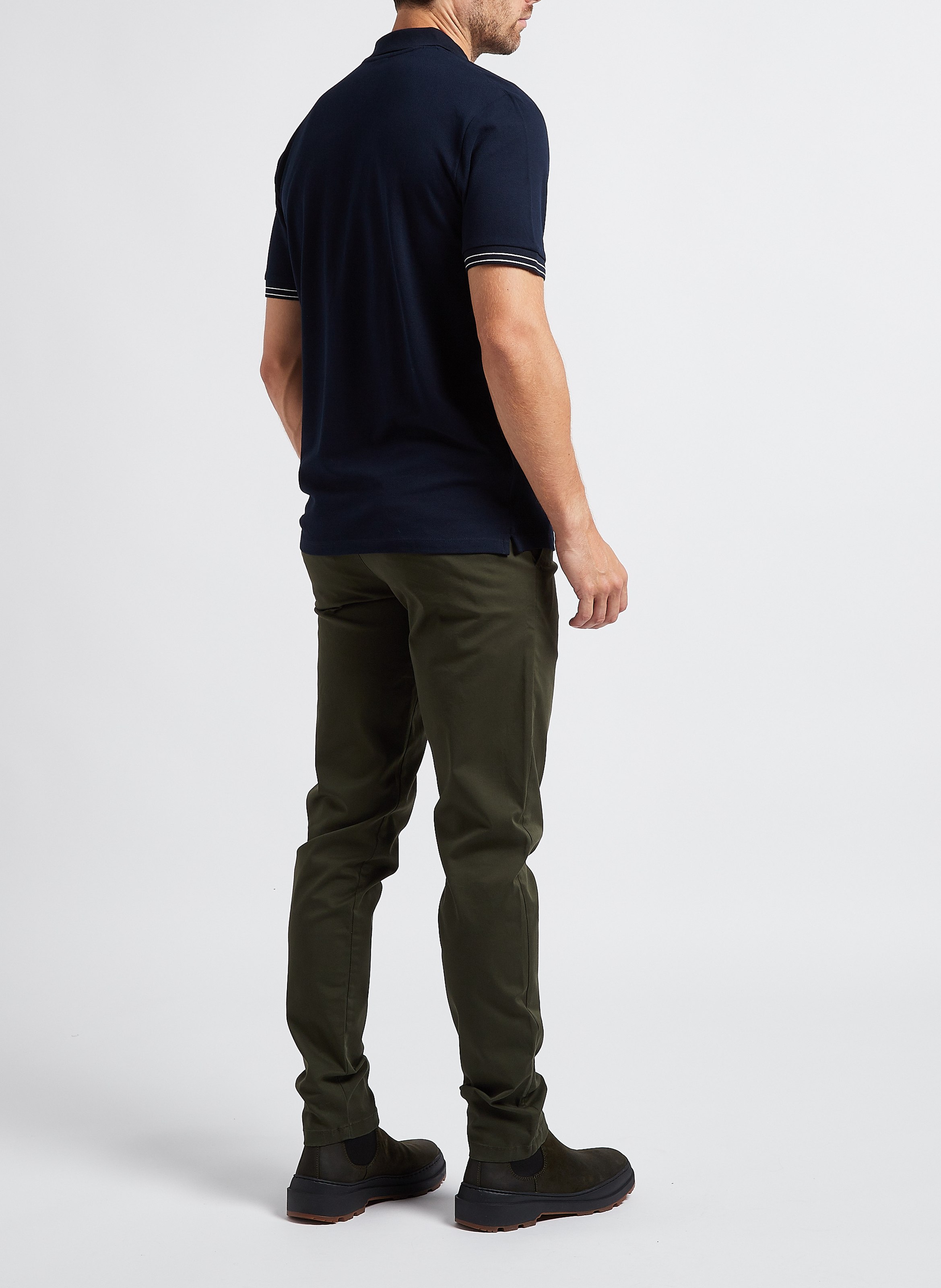 Slimfit-Chinohose aus Baumwolle SELECTED Grun