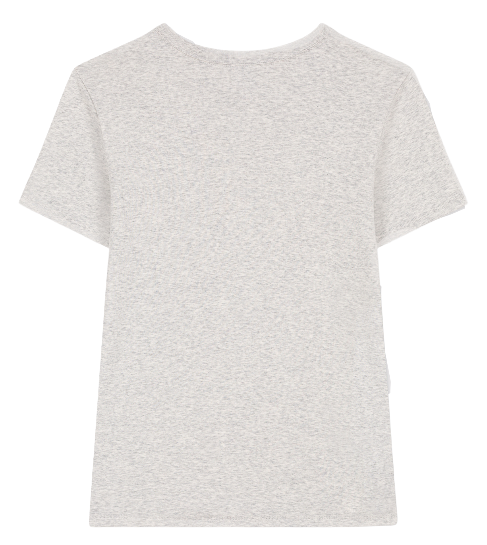 Tee-shirt droit col rond en coton PETIT BATEAU Gris