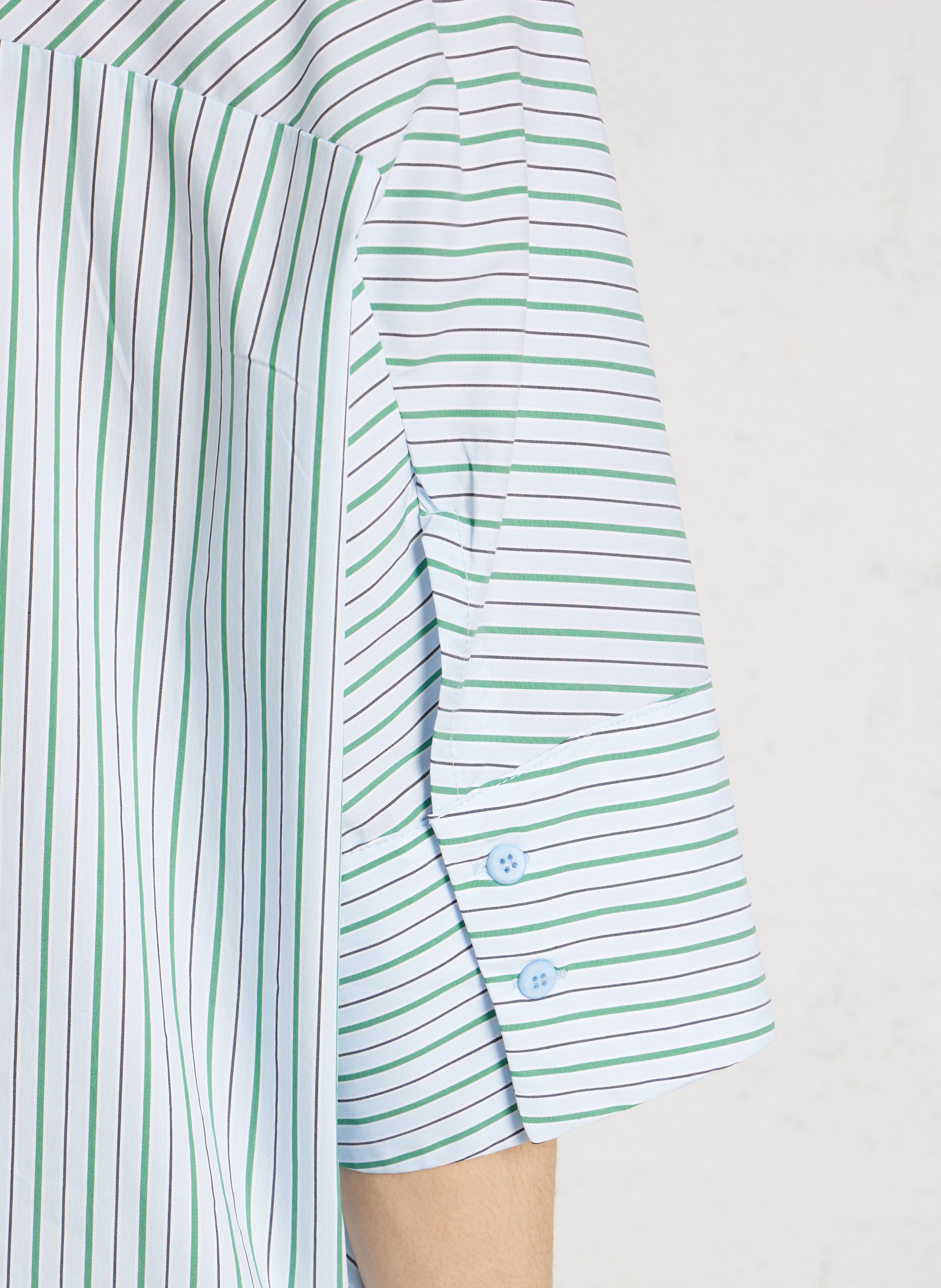 Chemise col classique en coton mélangé PLEASE Bleu