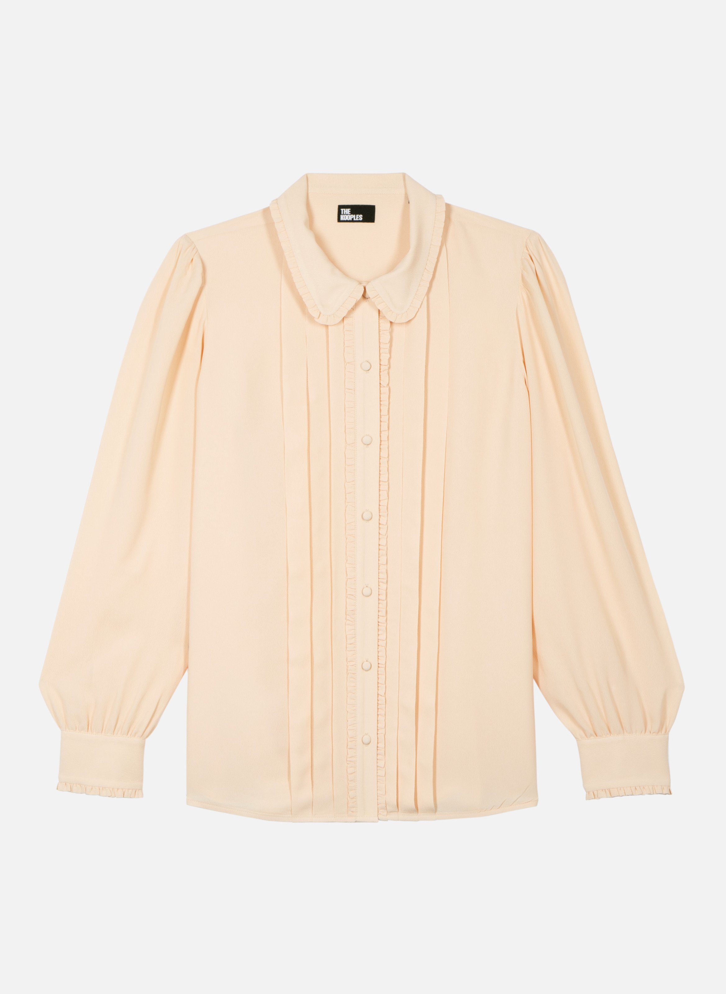 Shirt with pleating details THE KOOPLES Beige