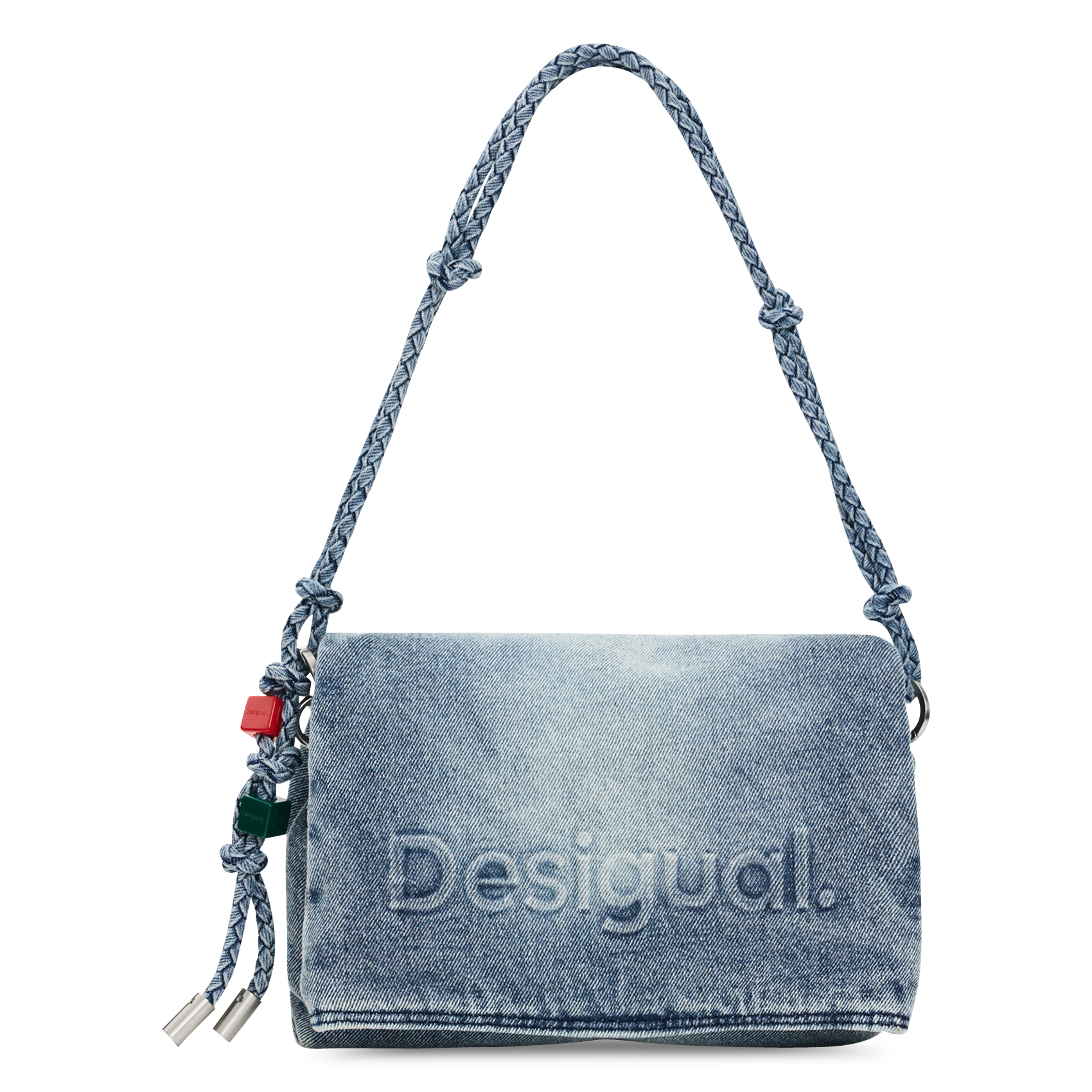 Bolso de mano de algodón DESIGUAL Azul