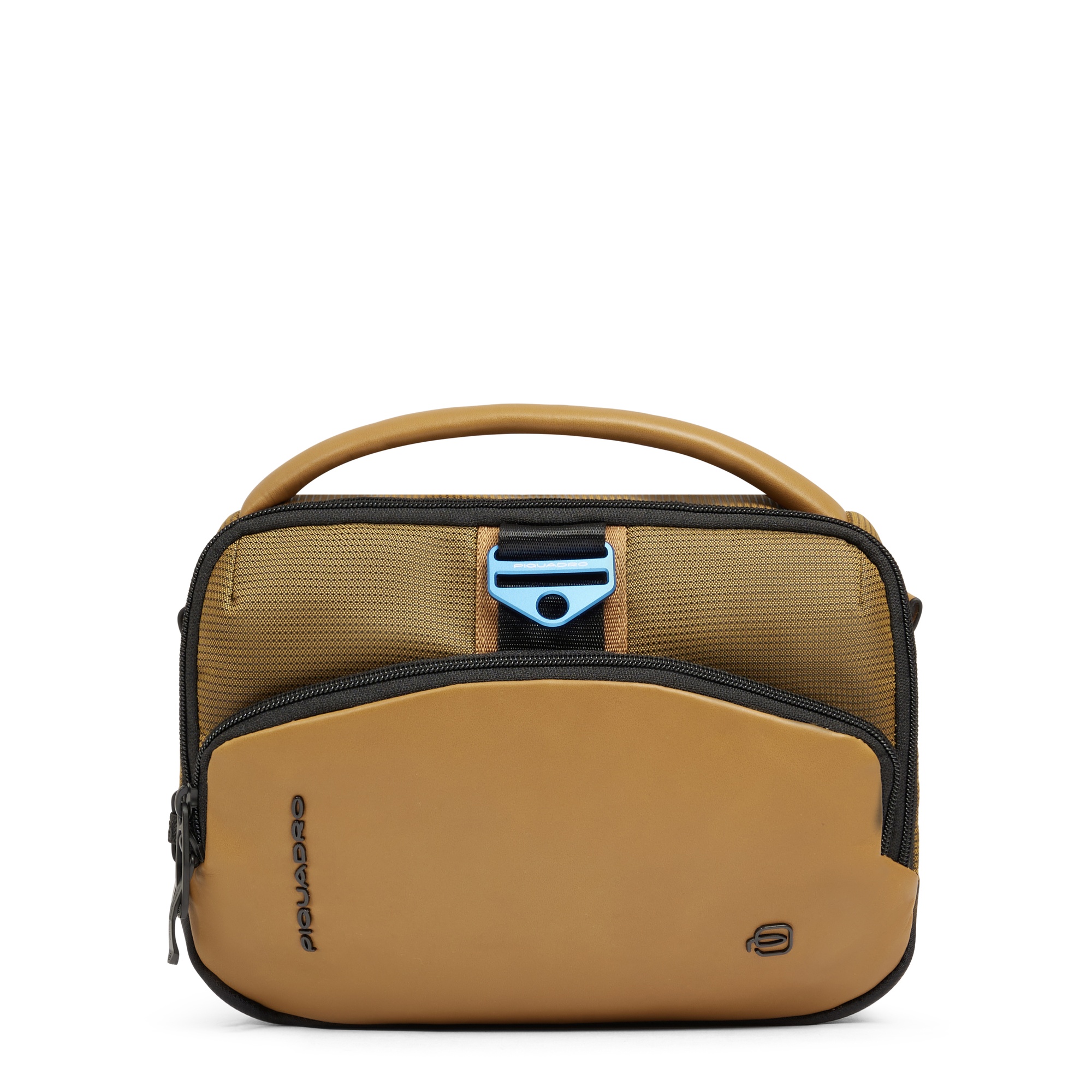 Men's crossbody bag made from bio-based material PIQUADRO Brown