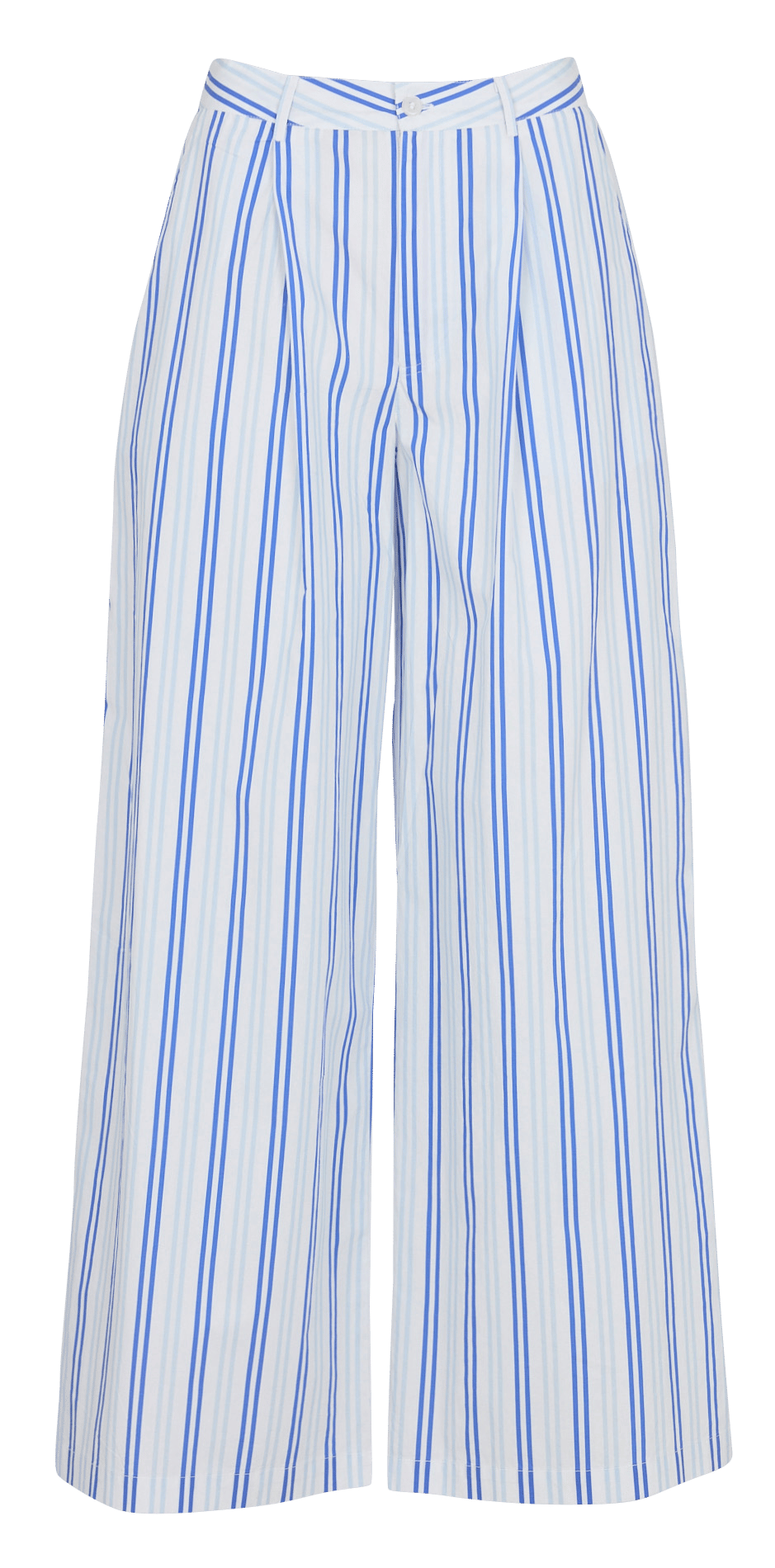 Wide-leg striped pleated pants PETITE MENDIGOTE Blue