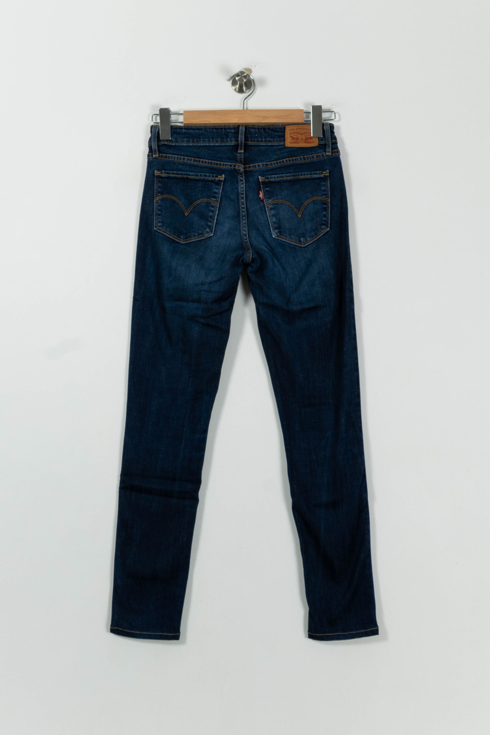 Cropped slim jeans with studs LEVI'S - Seconde main Blue