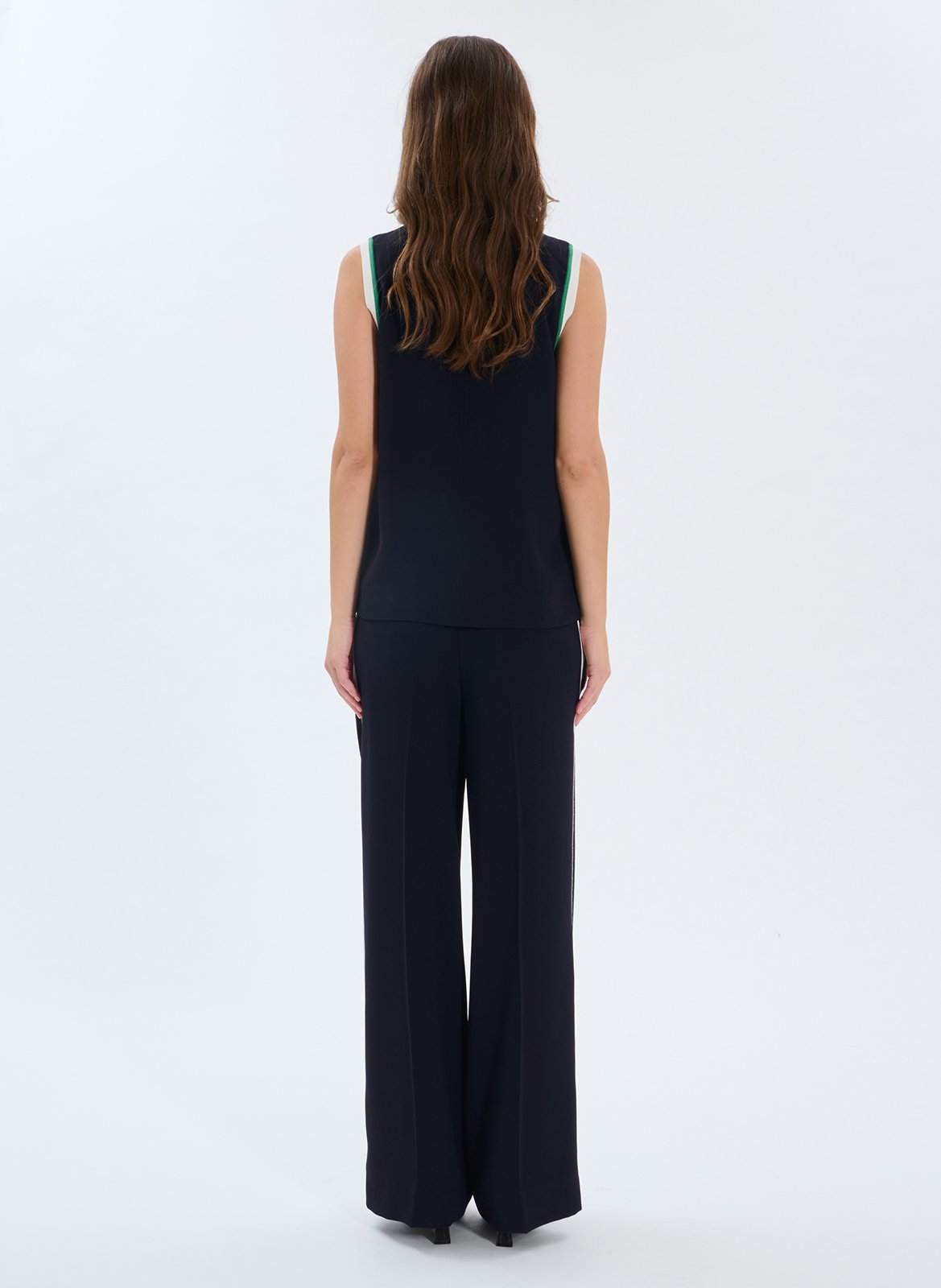 Top oversize col rond ZAPA Bleu