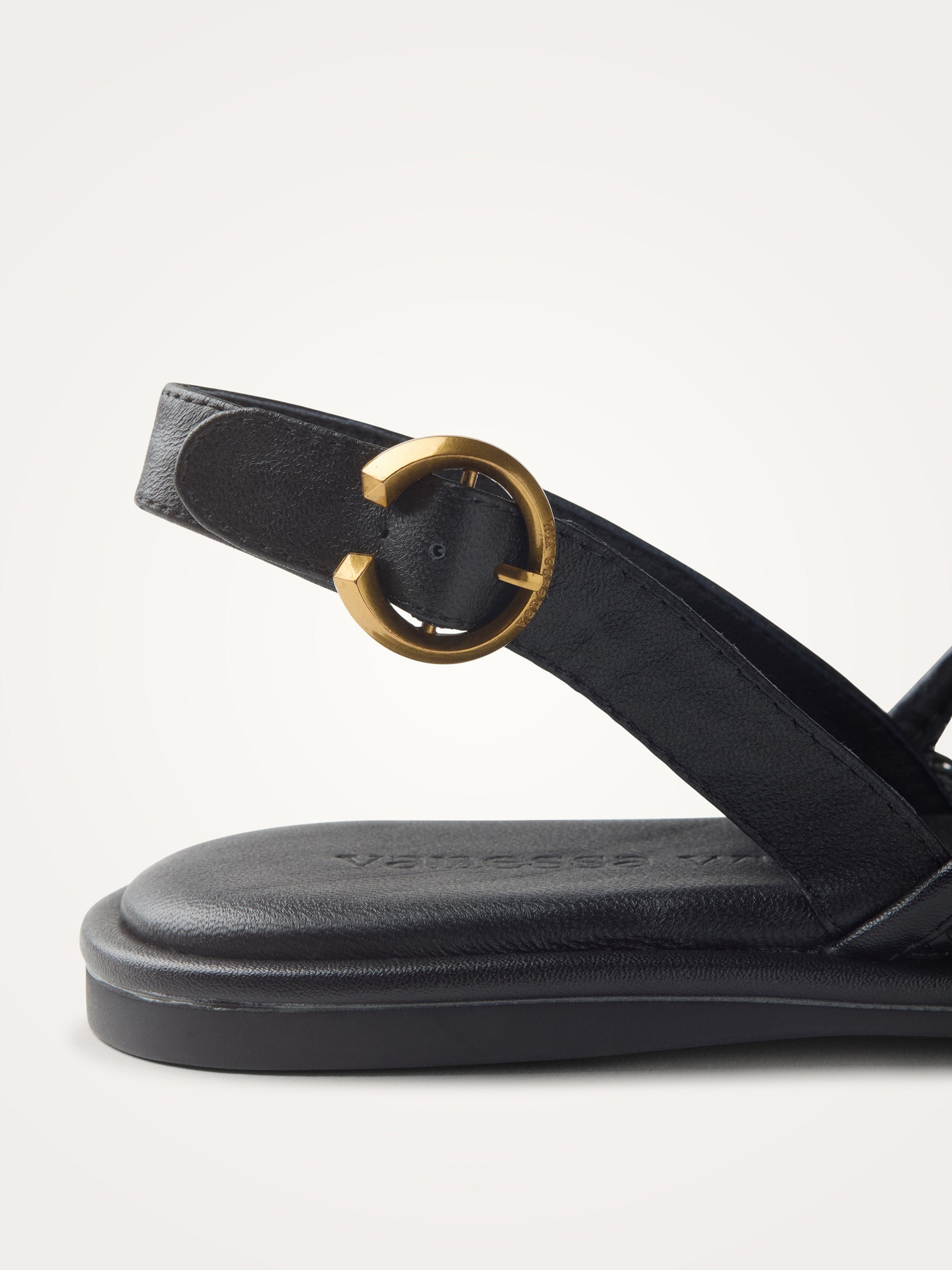 Woven slingback sandals with strap VANESSA WU Black